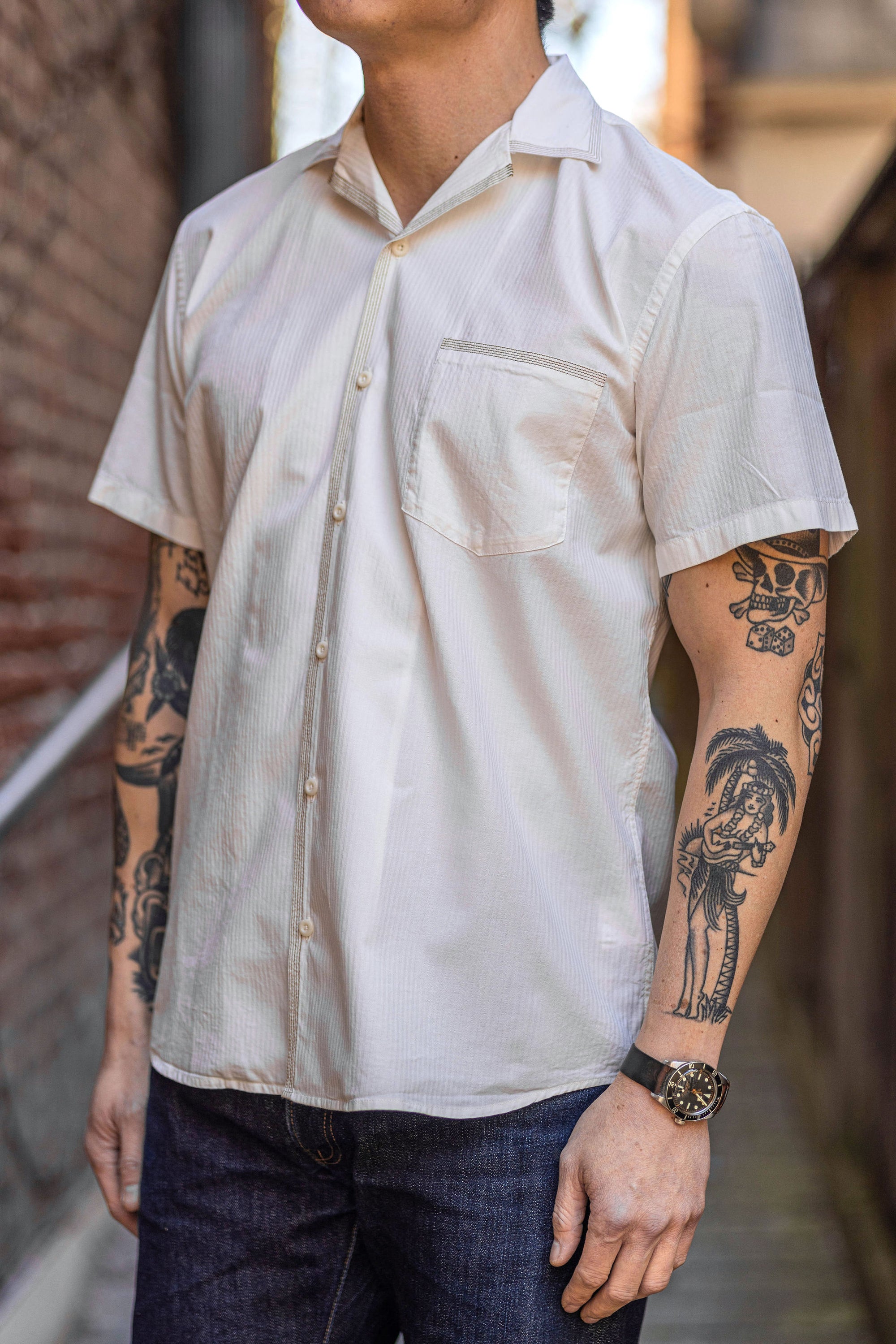 Hansen Garments Jonny Short Sleeve Shirt - White