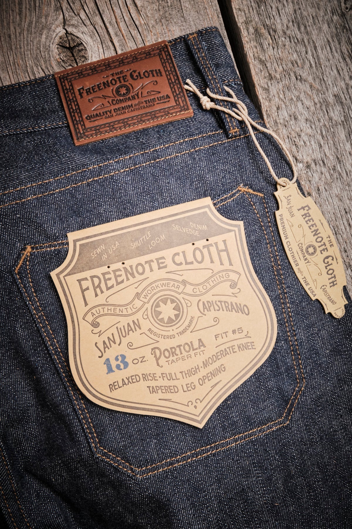Freenote Cloth Portola - 13oz Indigo Denim