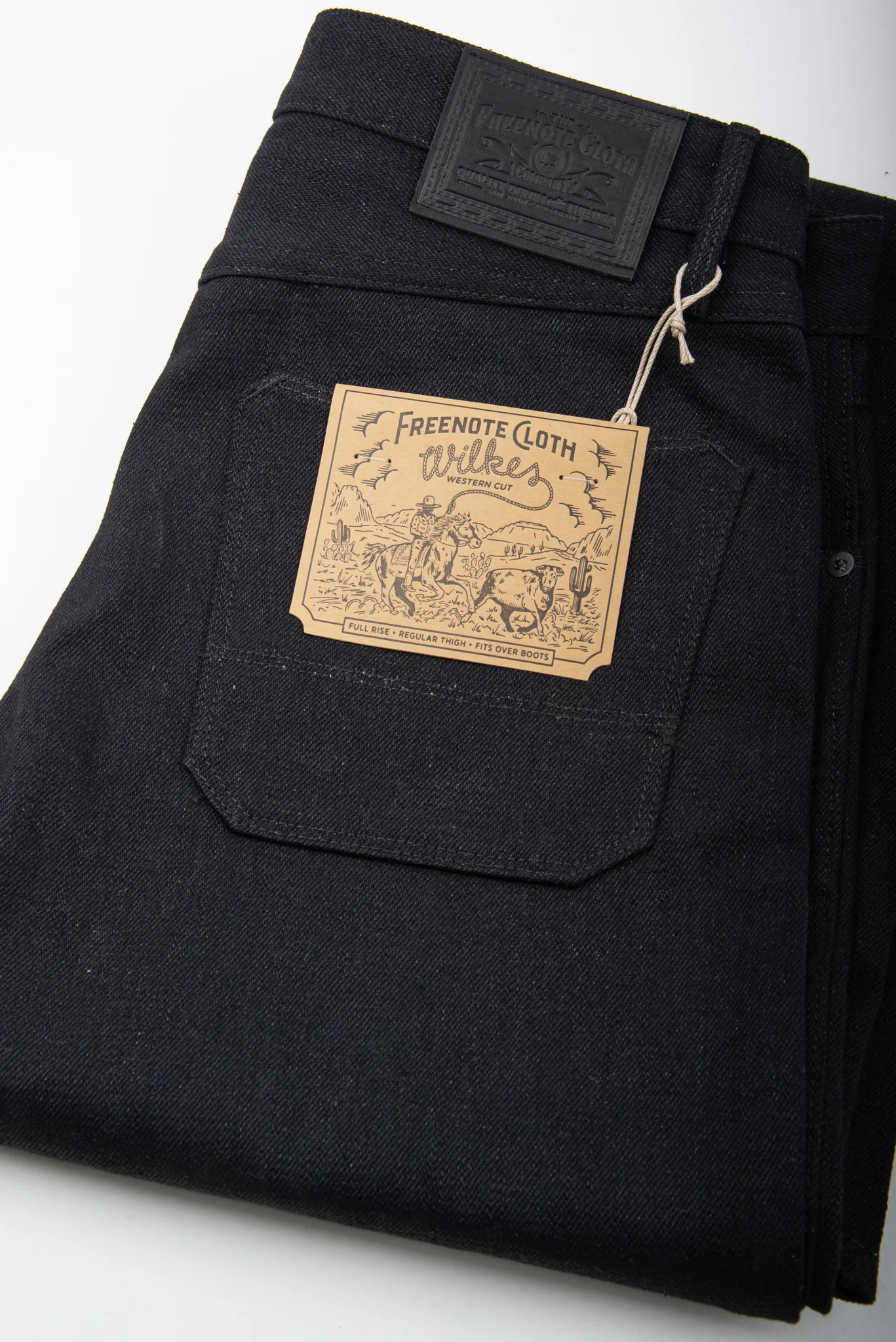 Freenote Cloth Wilkes - 17oz Black Slub