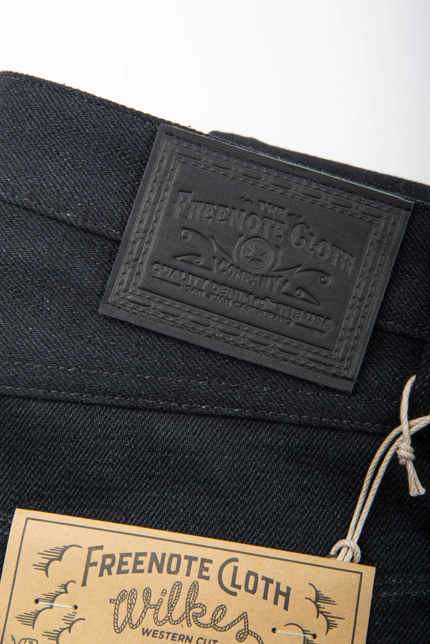 Freenote Cloth Wilkes - 17oz Black Slub