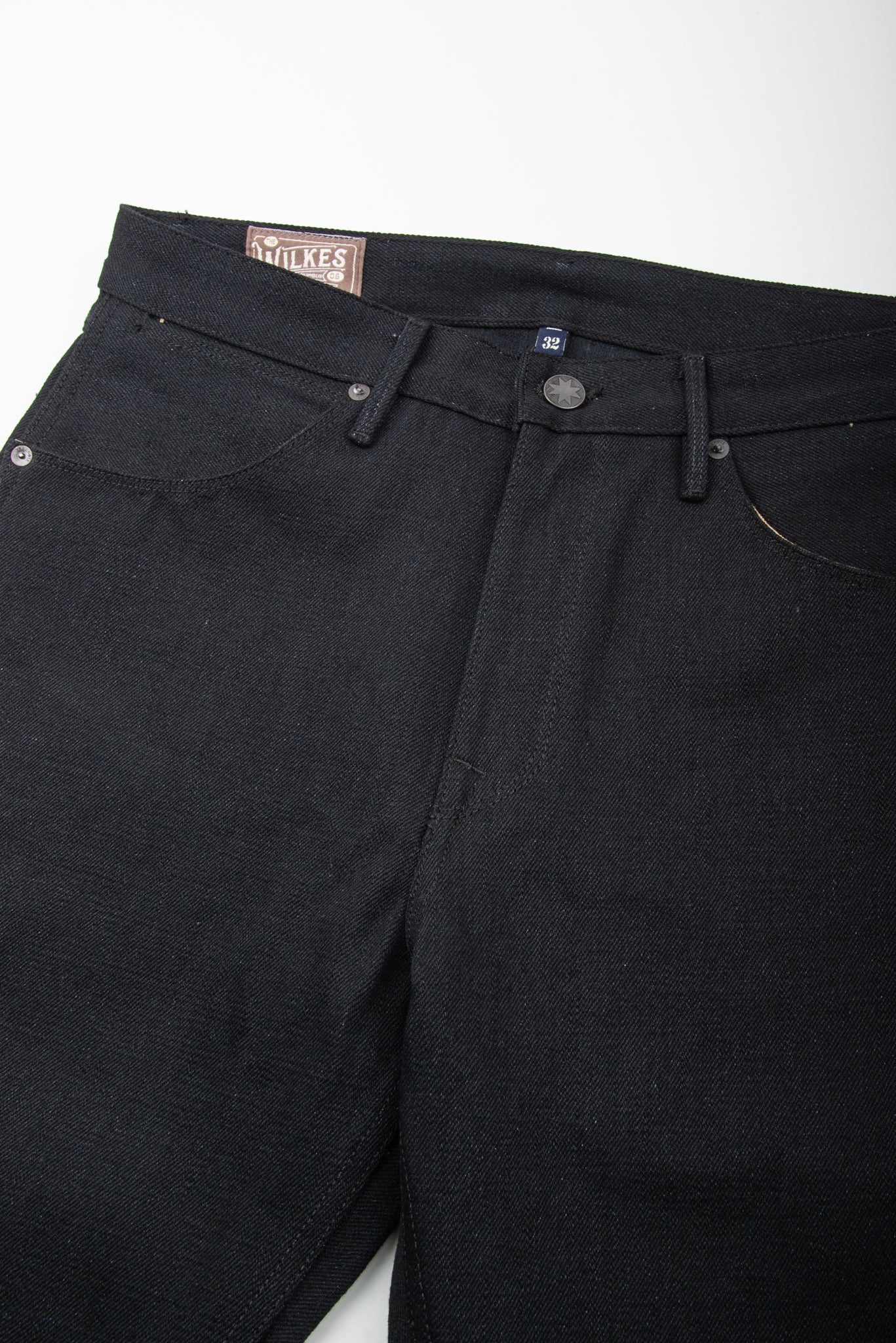 Freenote Cloth Wilkes - 17oz Black Slub