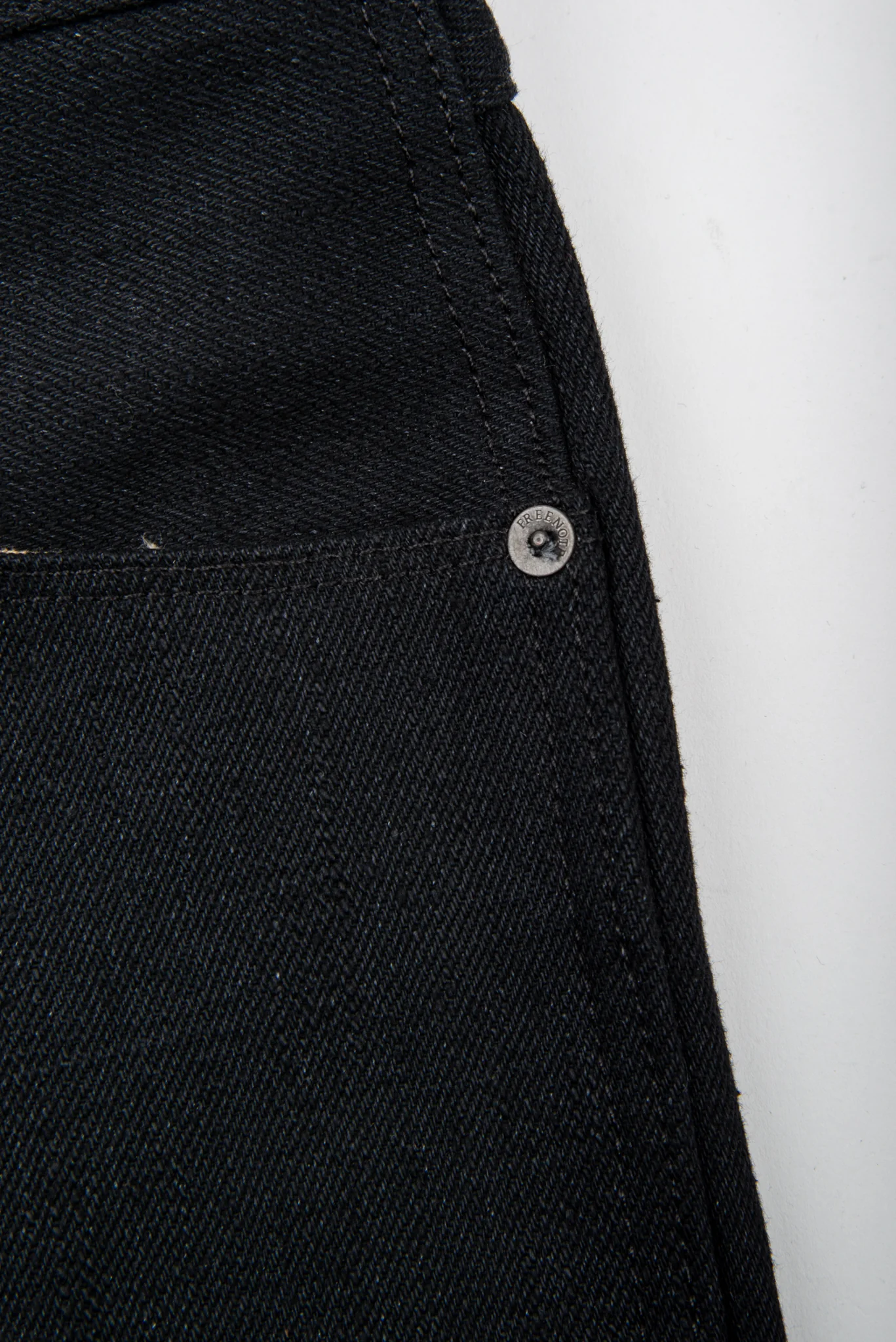 Freenote Cloth Wilkes - 17oz Black Slub
