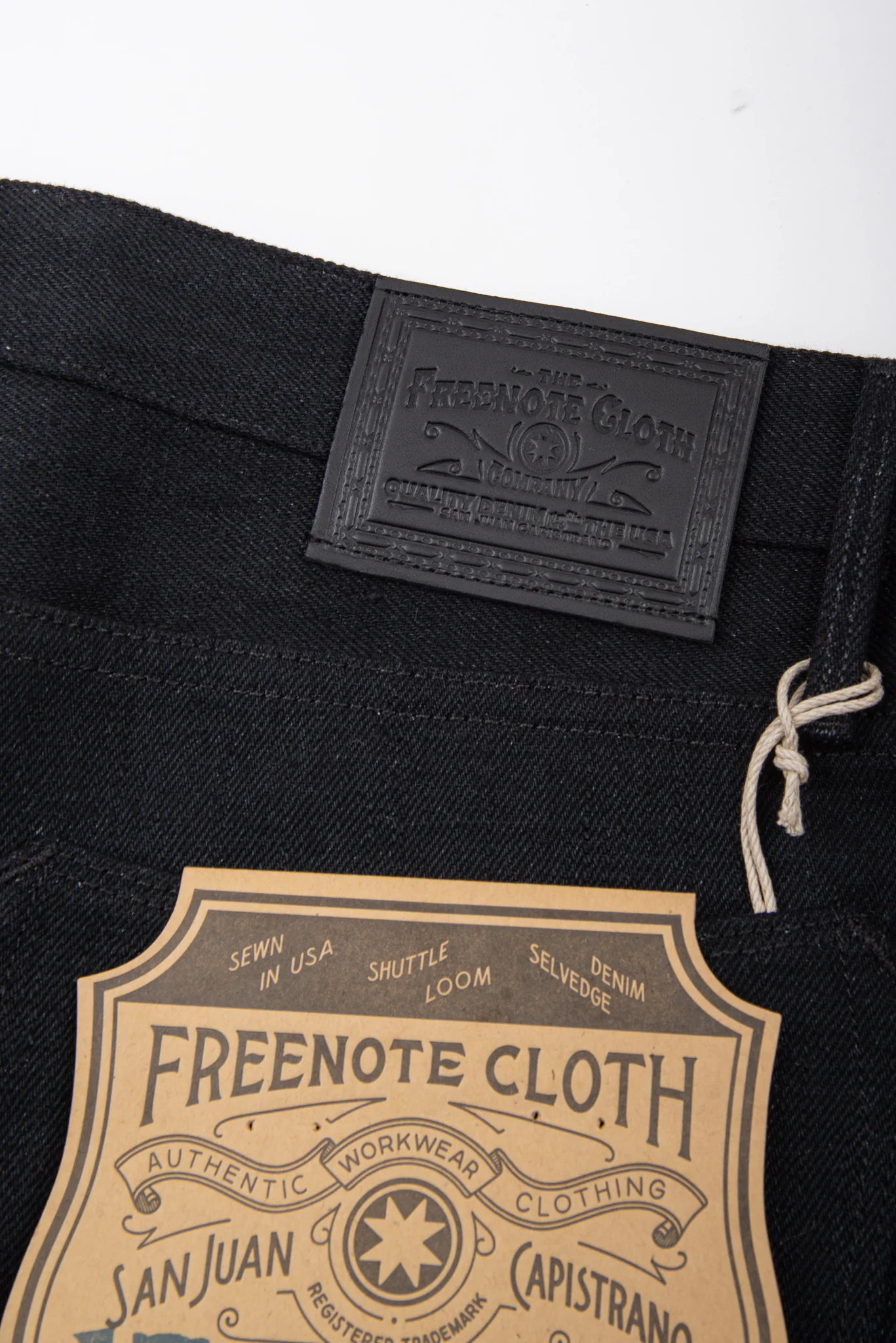 Freenote Cloth Portola - 17oz Black Slub