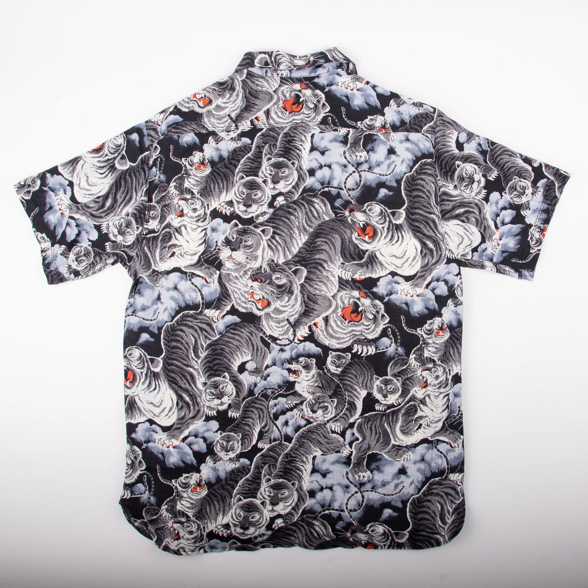 Freenote Cloth Hawaiian - Black Tigers