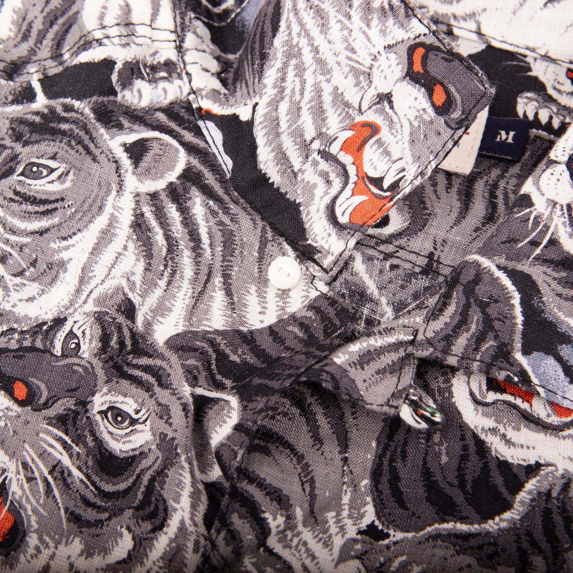 Freenote Cloth Hawaiian - Black Tigers