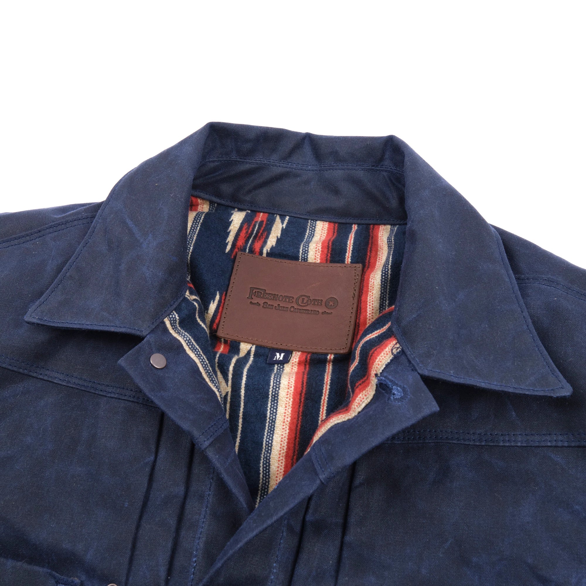 Freenote Cloth Waxed Riders Jacket - Navy