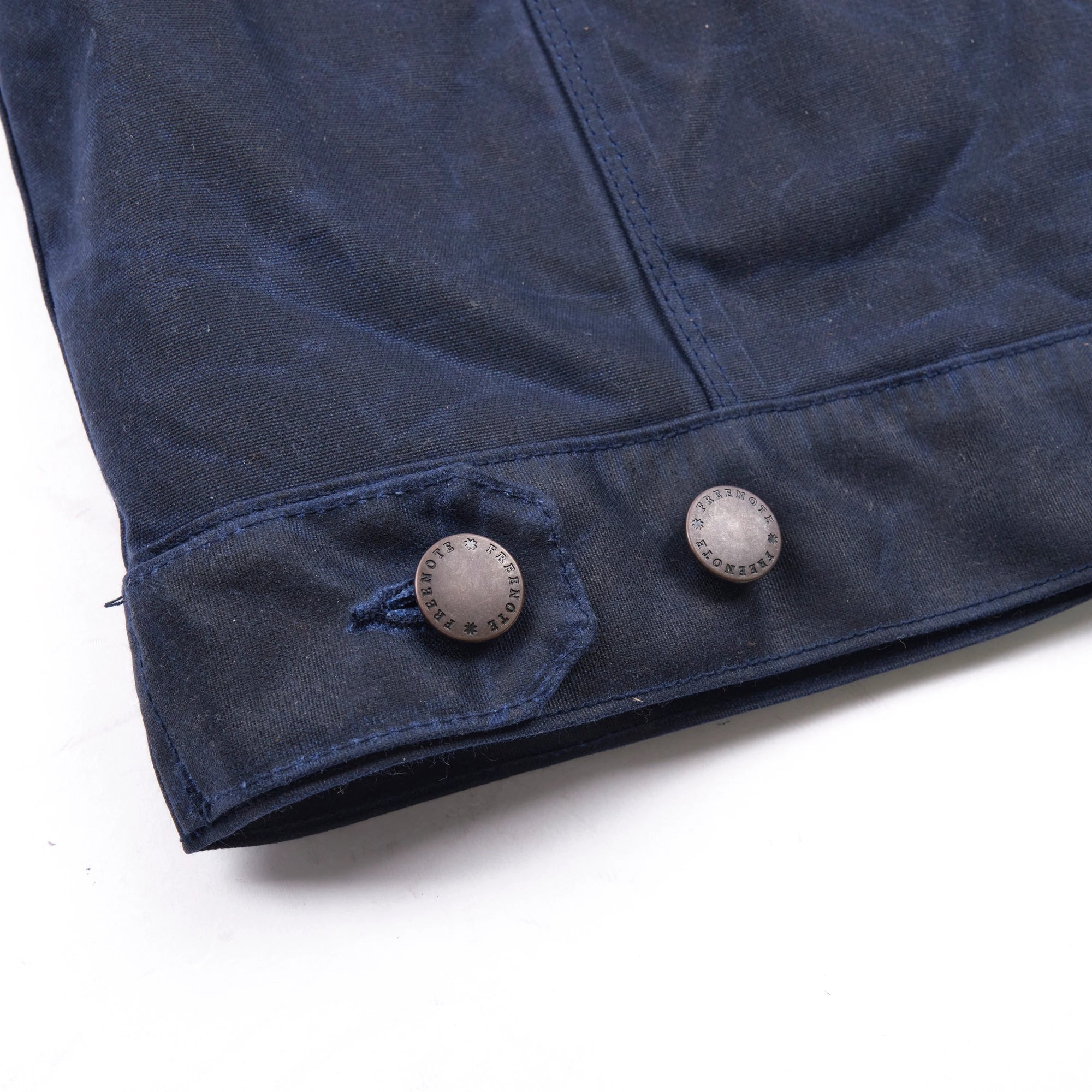 Freenote Cloth Waxed Riders Jacket - Navy