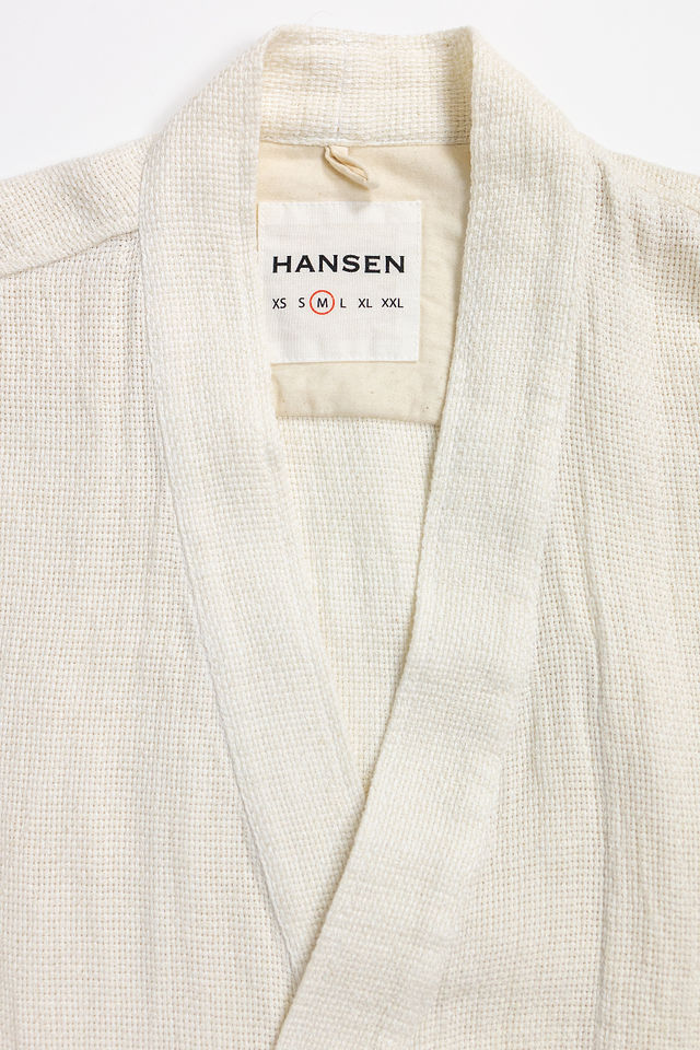 Hansen Garments Roman Loose Cut Eastern Jacket - Off White Gauze