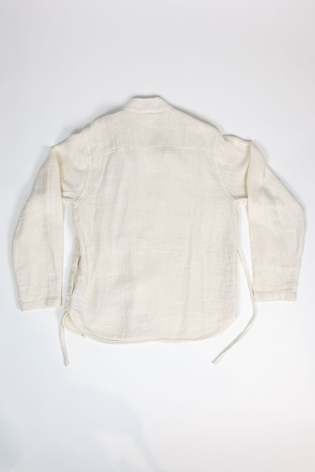 Hansen Garments Roman Loose Cut Eastern Jacket - Off White Gauze