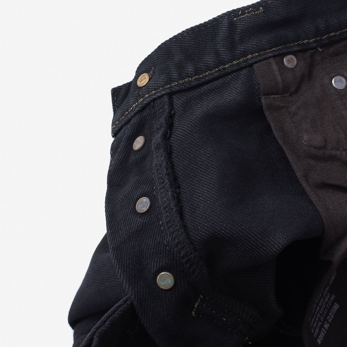 Iron Heart IH-634S-B 21oz Selvedge Denim Straight Cut Jeans - Indigo Overdyed Black