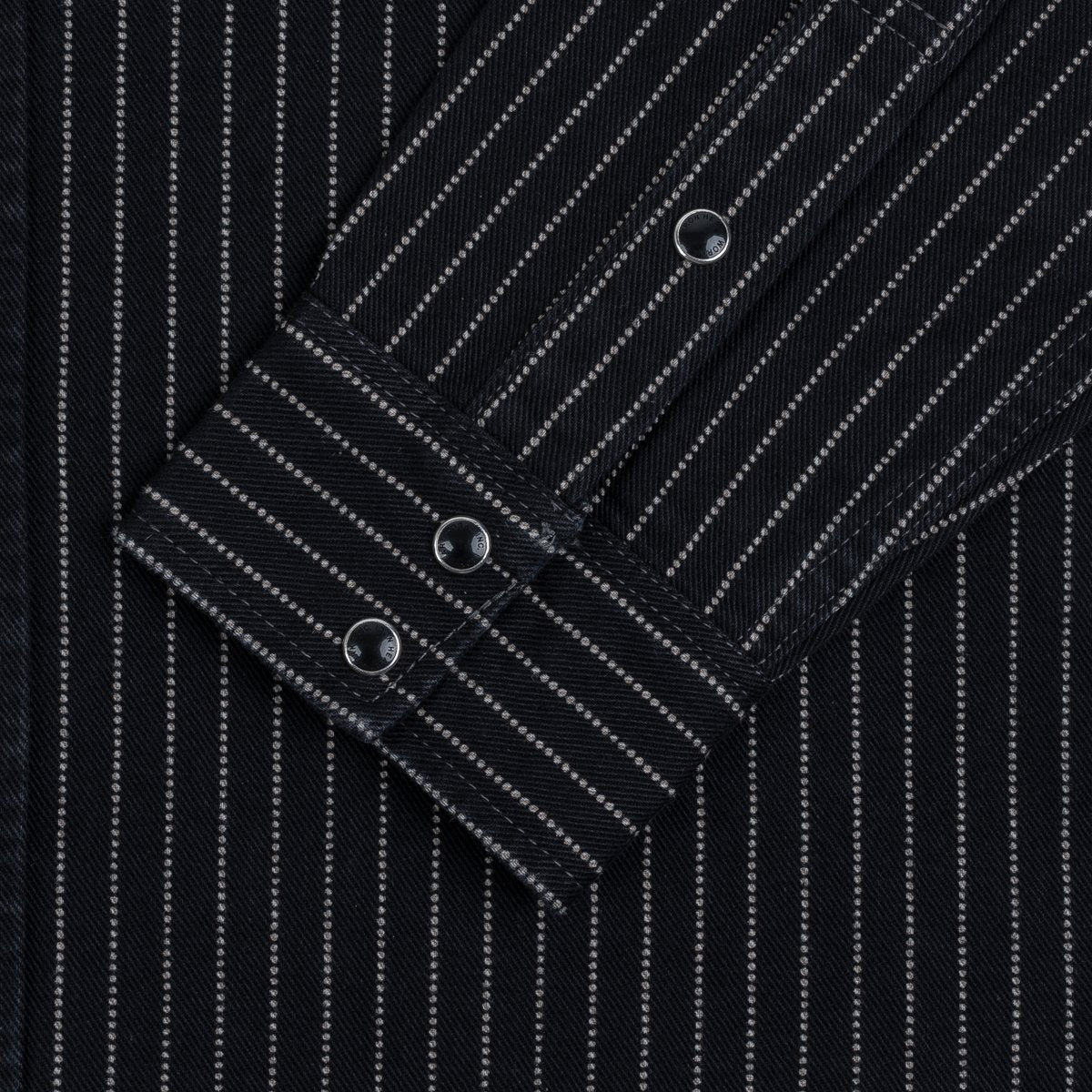 Iron Heart IHSH-62-BLK 12oz Wabash Western Shirt - Black