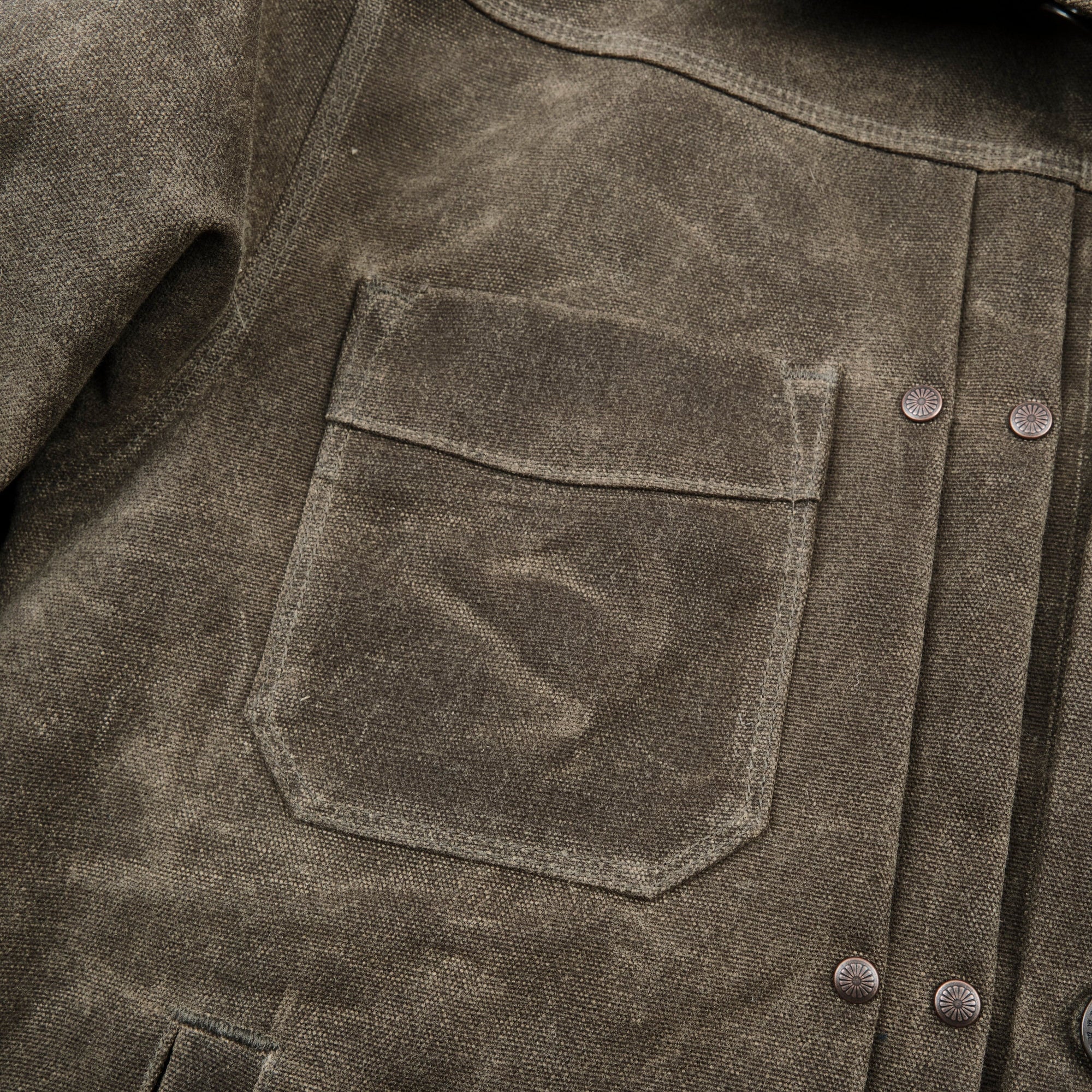 Freenote Cloth Heavy Waxed Riders Jacket - Tobacco Wool