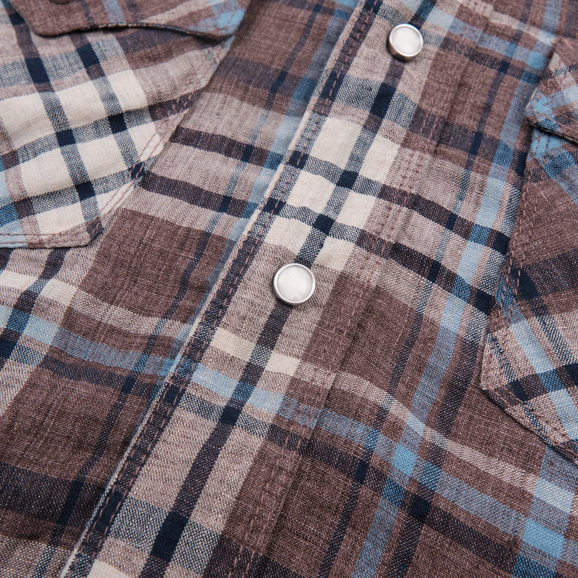 Freenote Cloth Western Scout - Pheasant Brown Plaid