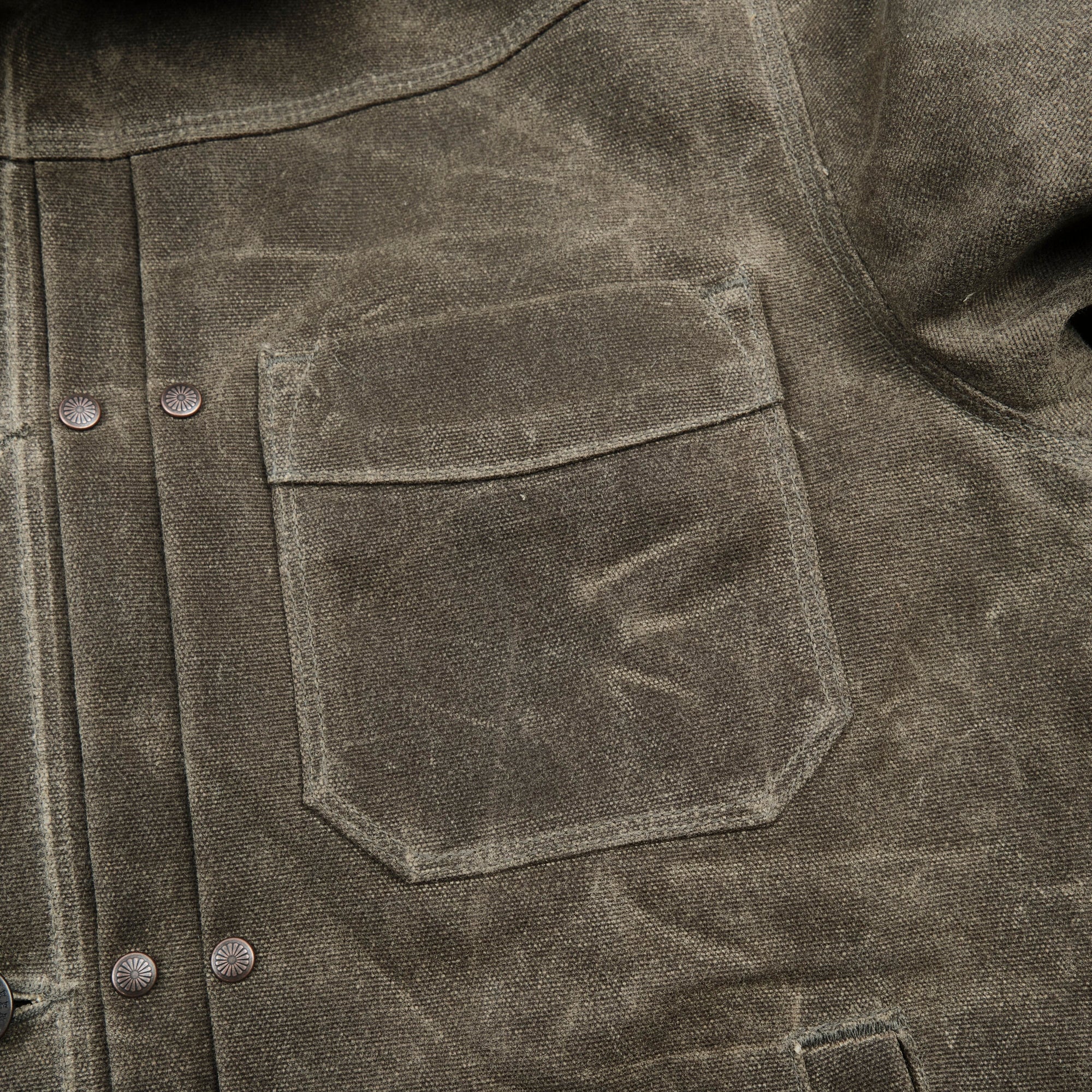 Freenote Cloth Heavy Waxed Riders Jacket - Tobacco Wool
