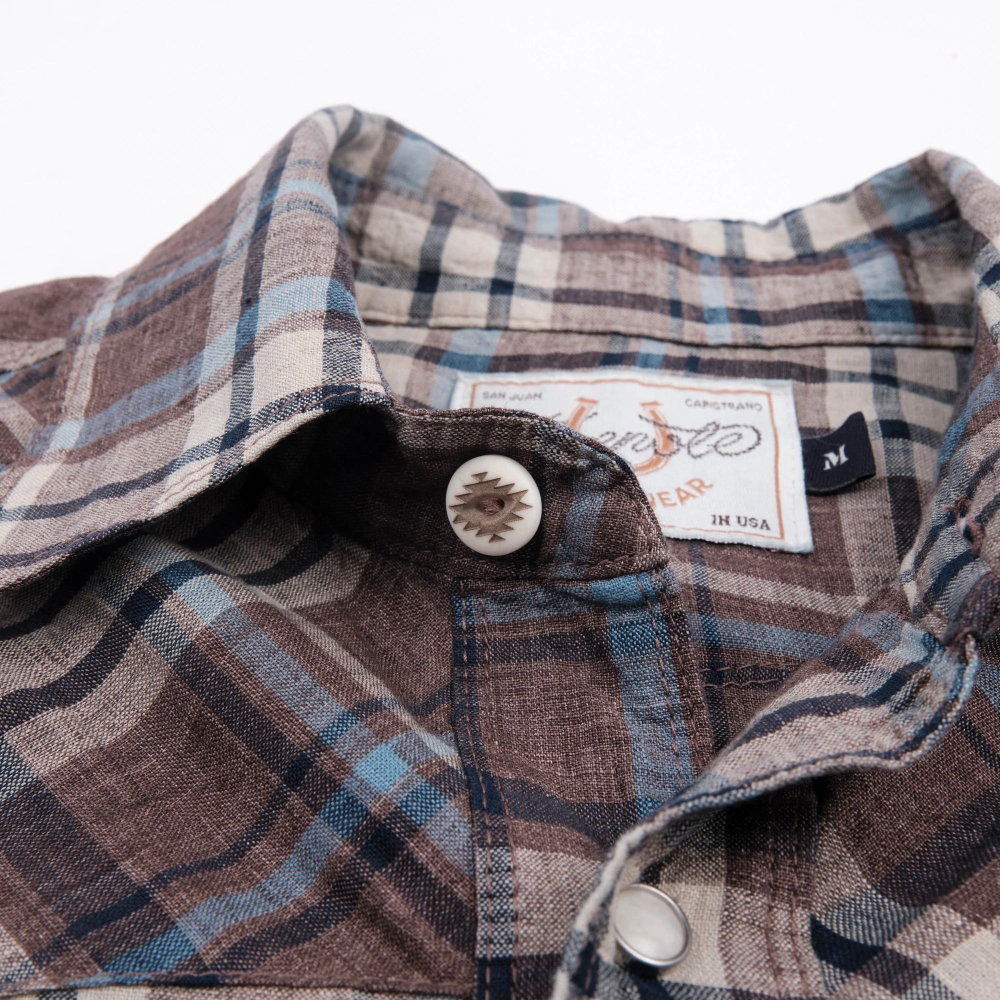 Freenote Cloth Western Scout - Pheasant Brown Plaid