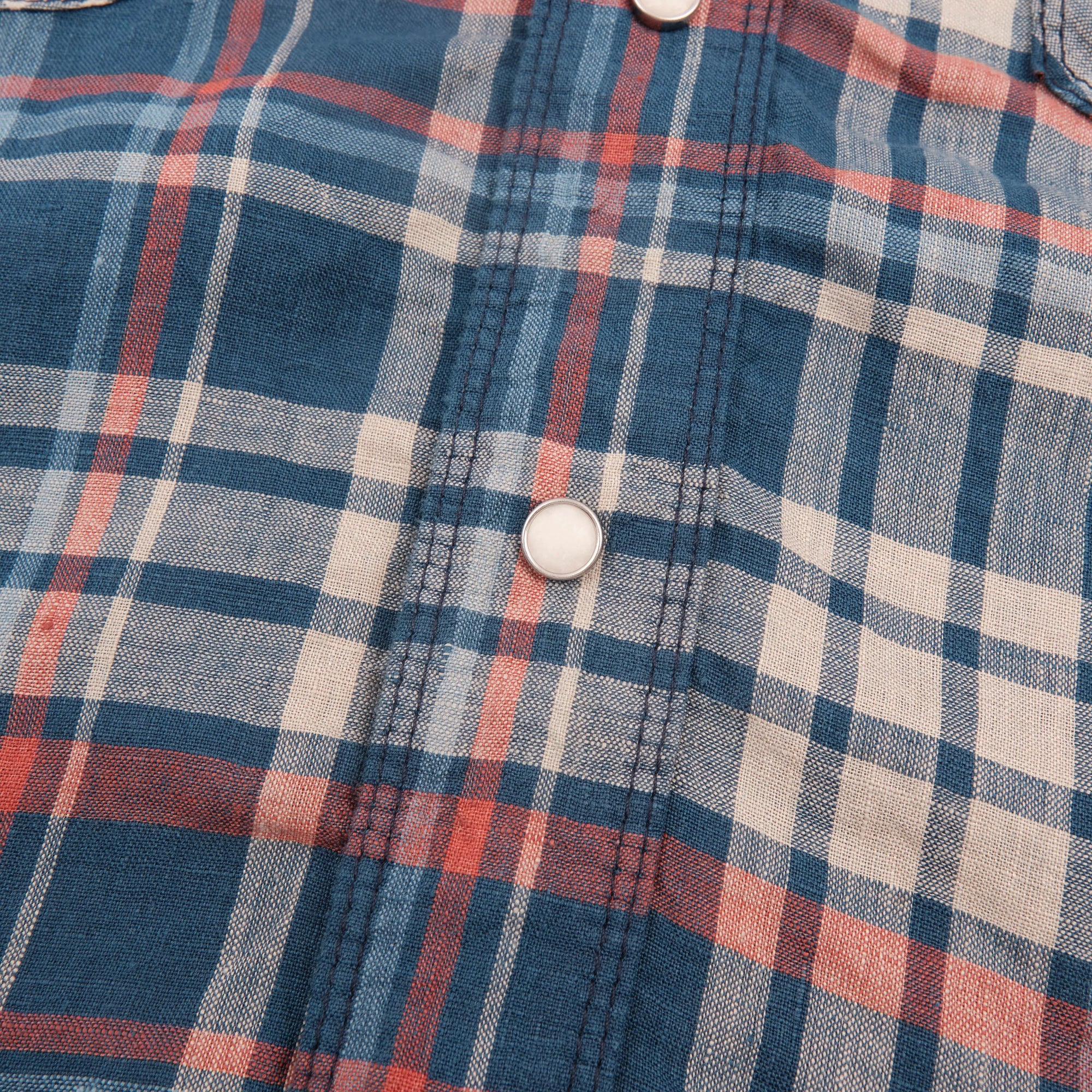 Freenote Cloth Western Scout - Kingfisher Blue Plaid