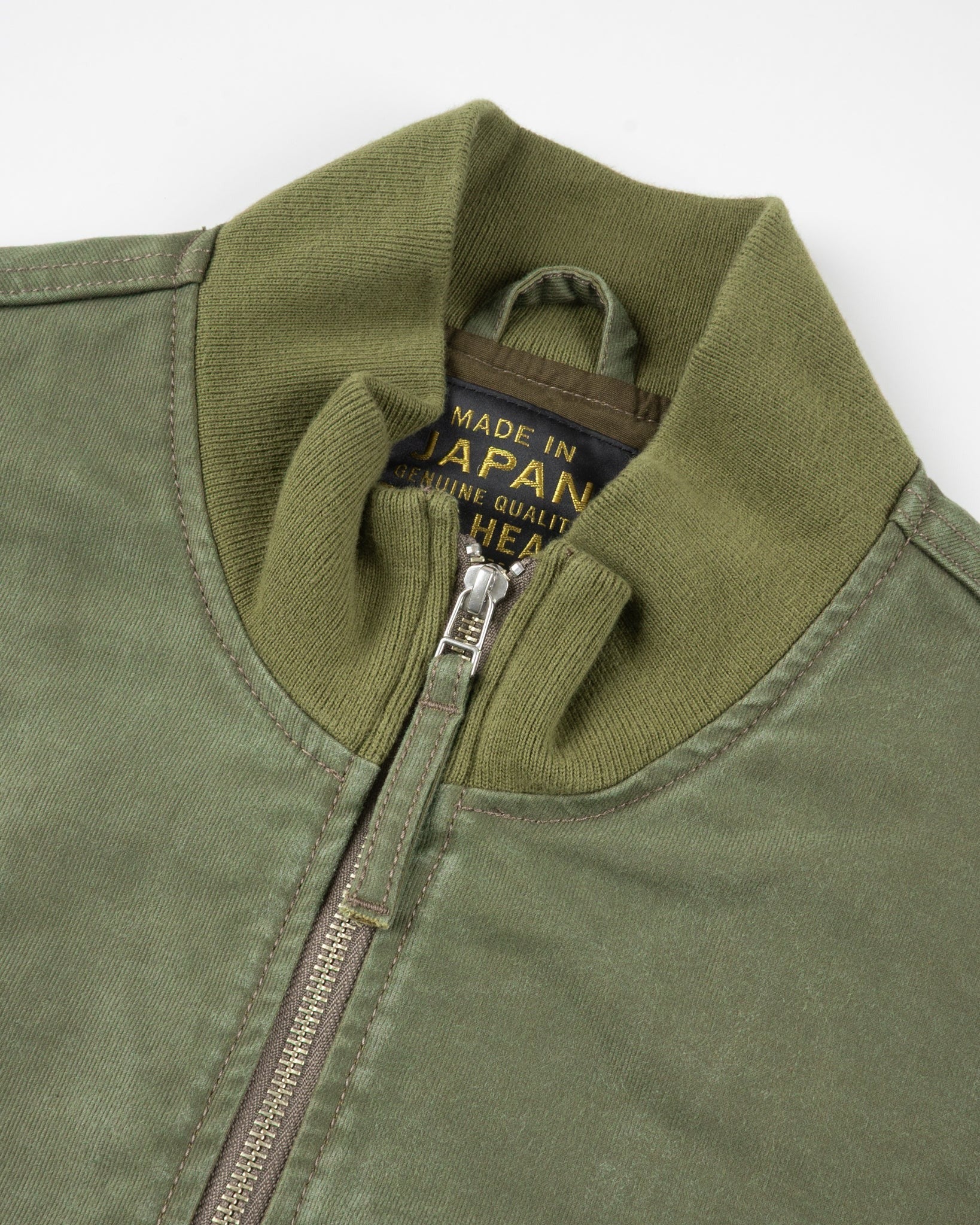 Iron Heart IHM-47-ODG 12oz Whipcord Tanker Jacket - Olive Drab Green