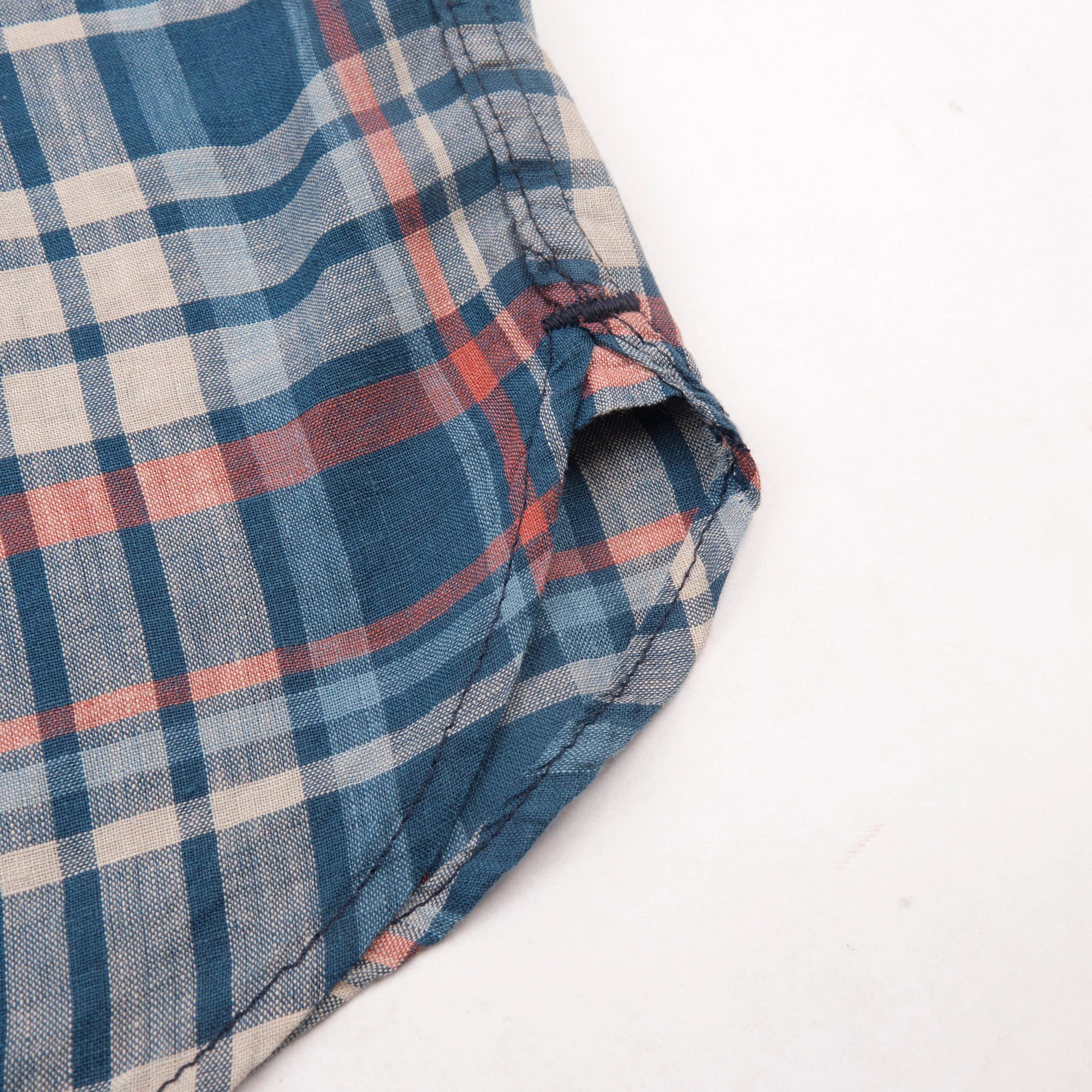 Freenote Cloth Western Scout - Kingfisher Blue Plaid