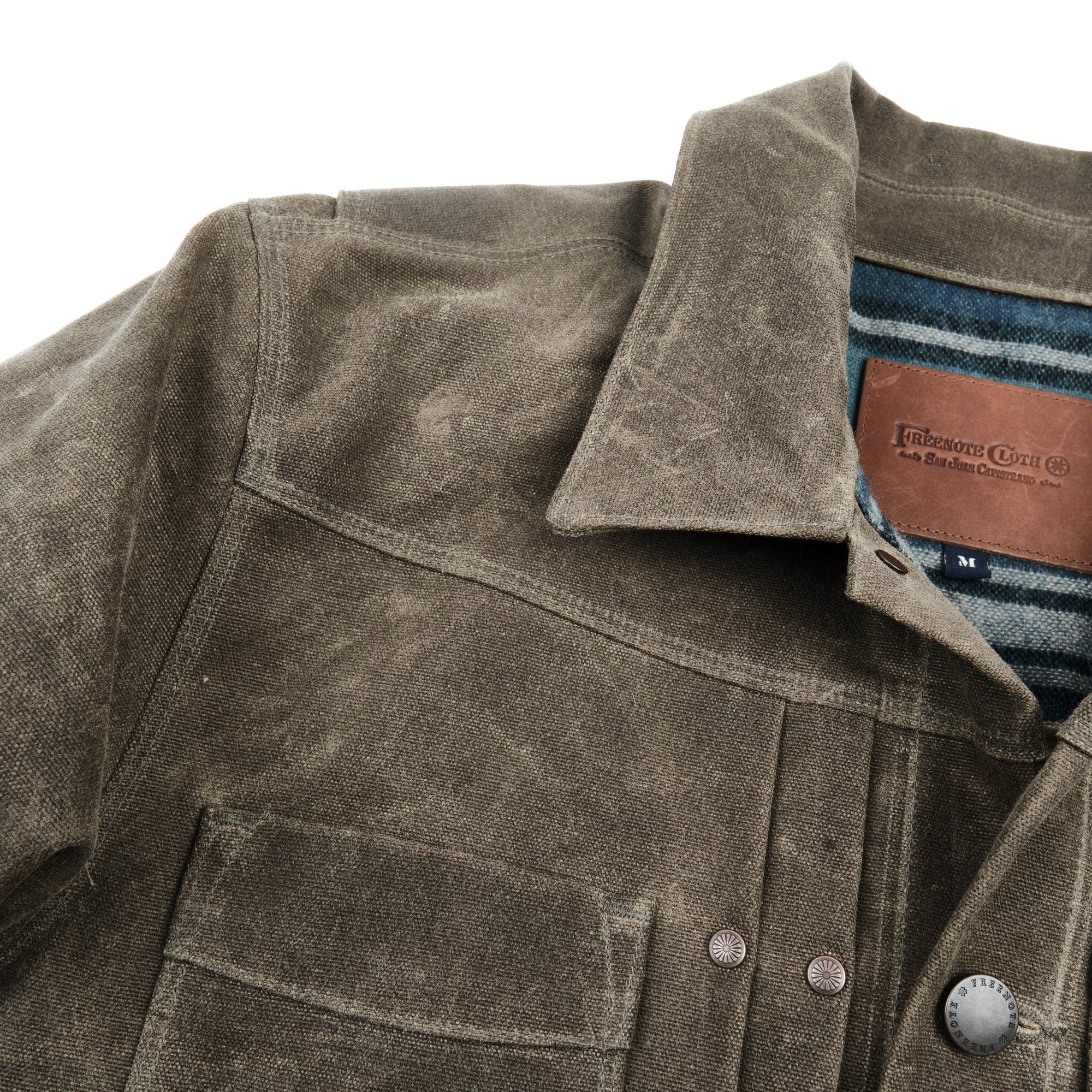 Freenote Cloth Heavy Waxed Riders Jacket - Tobacco Wool
