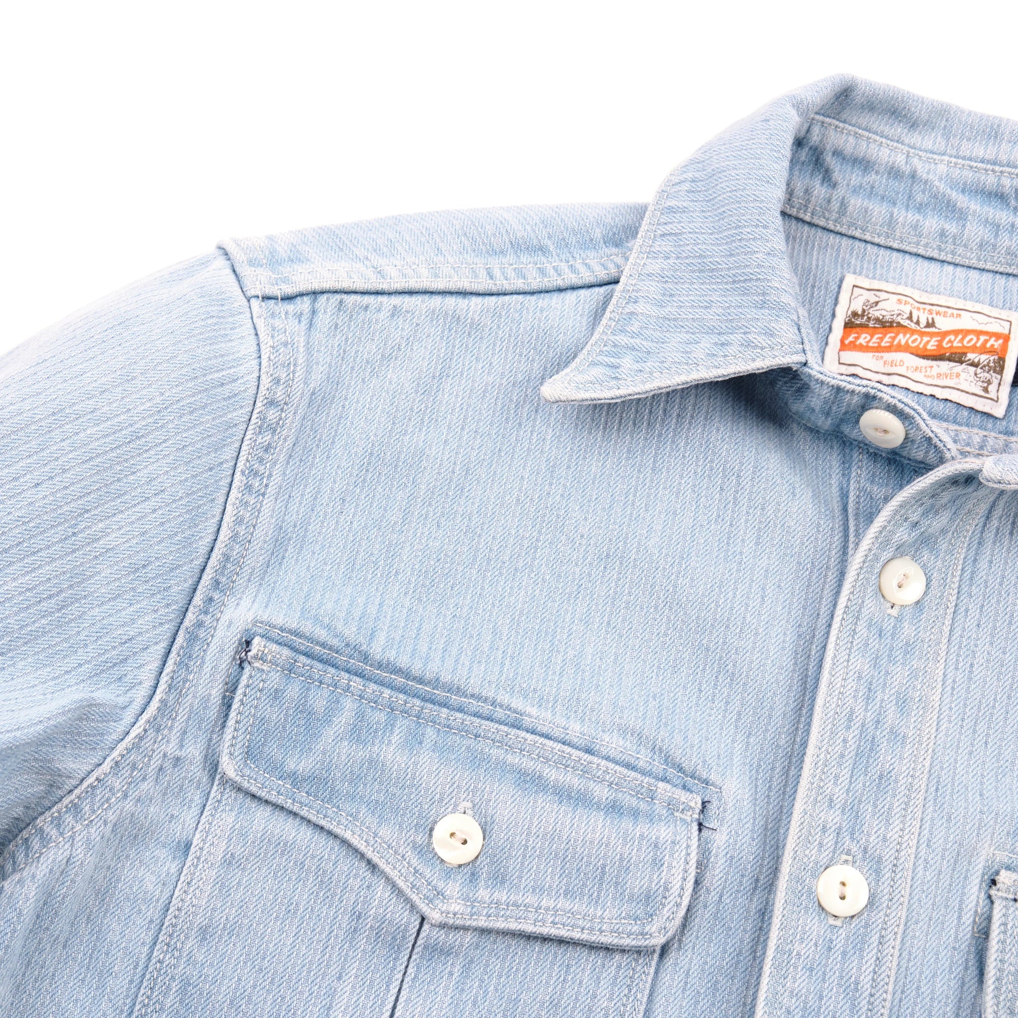 Freenote Cloth Rancho - Bleach Indigo Cord