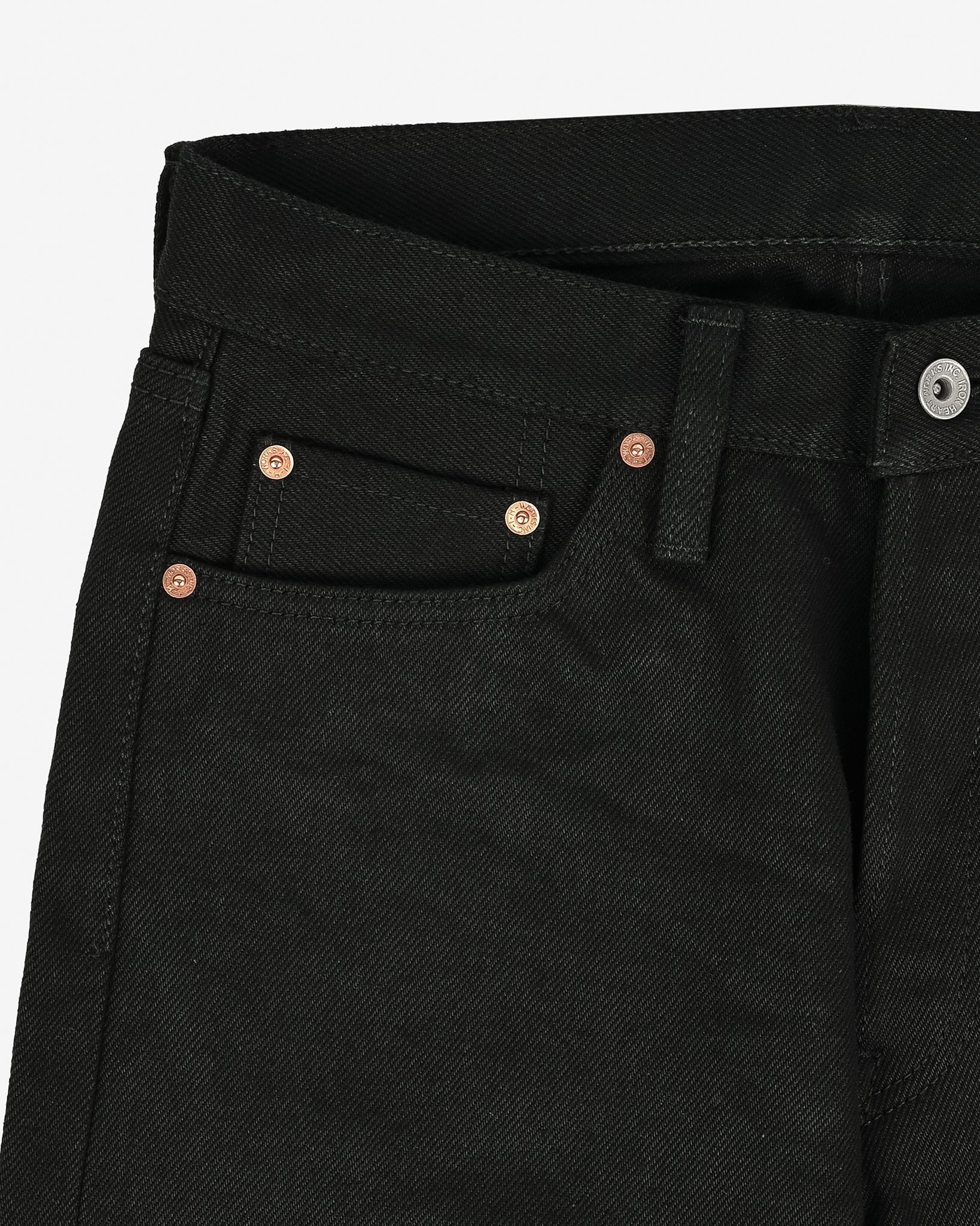 Iron Heart IH-888S-SB Superblack Non-Fade 21oz. Selvedge Denim - Tapered Cut