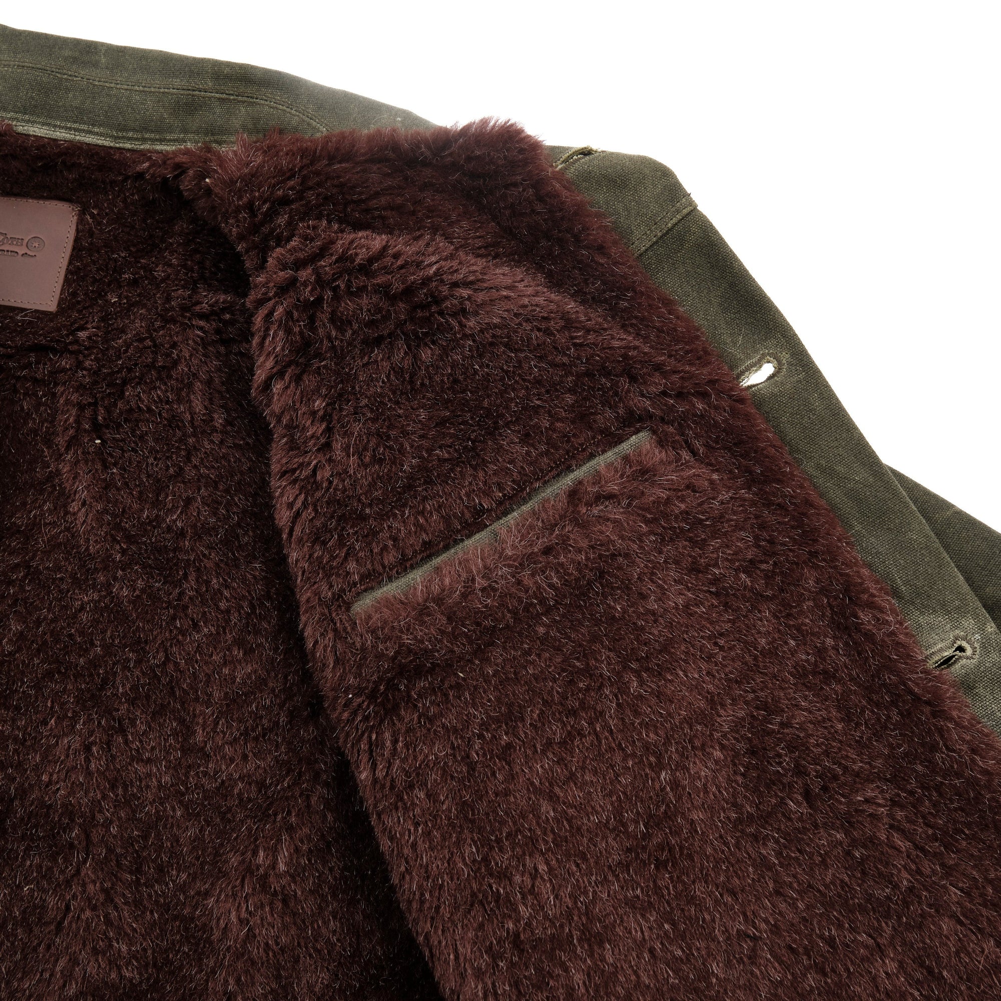 Freenote Cloth Riders Jacket Heavy Waxed Canvas - Olive Alpaca