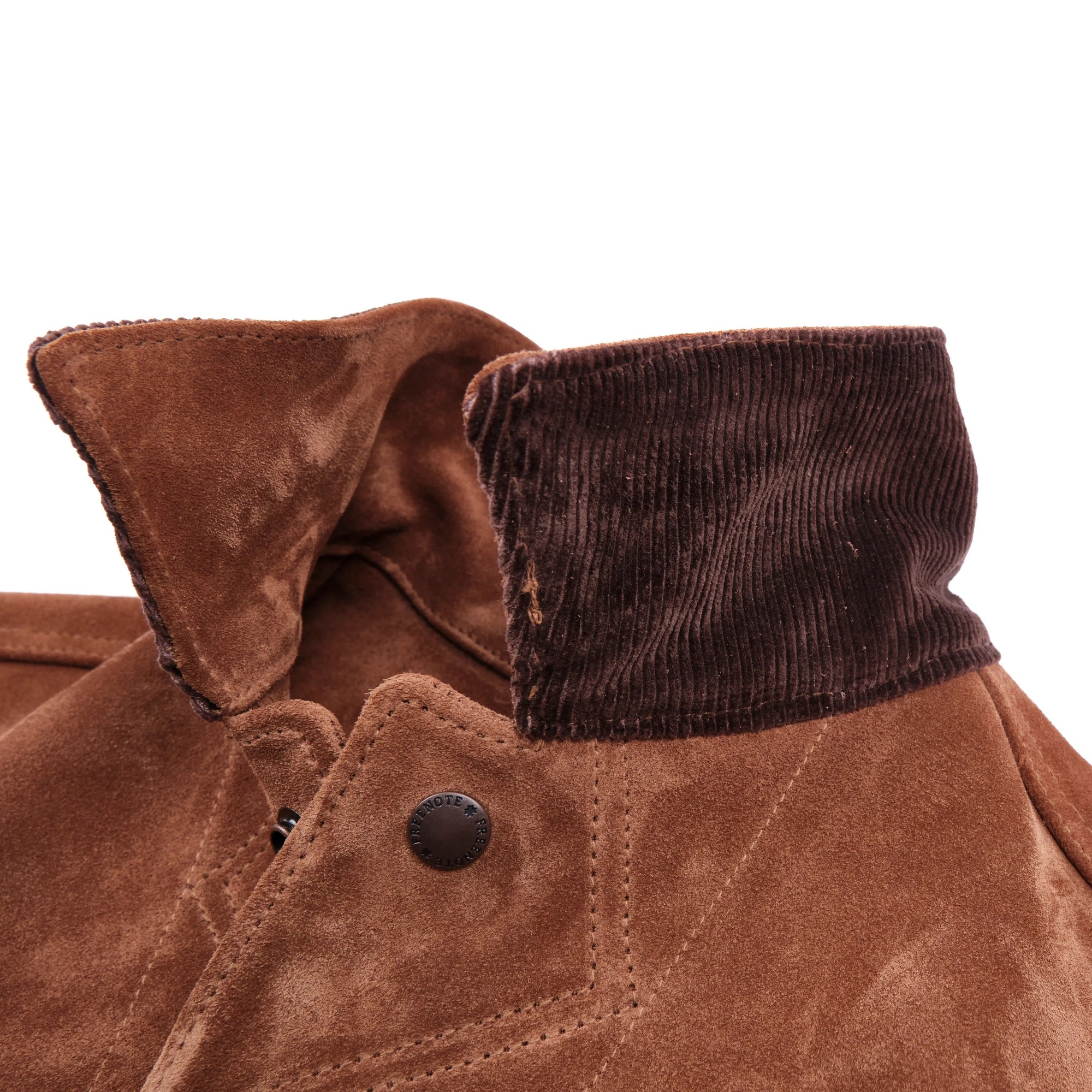 Freenote Cloth High Low Leather Jacket - 1.4mm Tobacco Suede