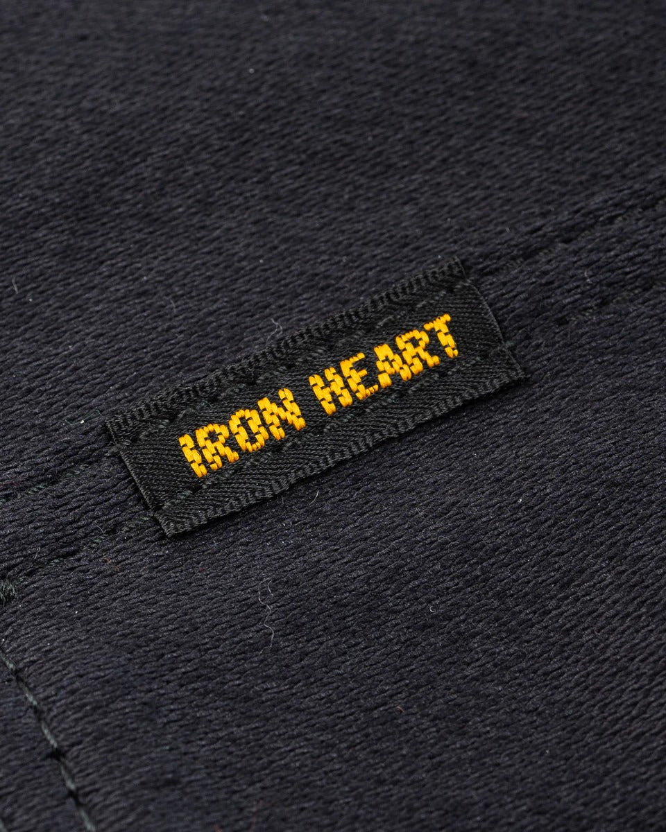 Iron Heart IHSH-426-BLK 12oz Military Moleskin Western Shirt - Black