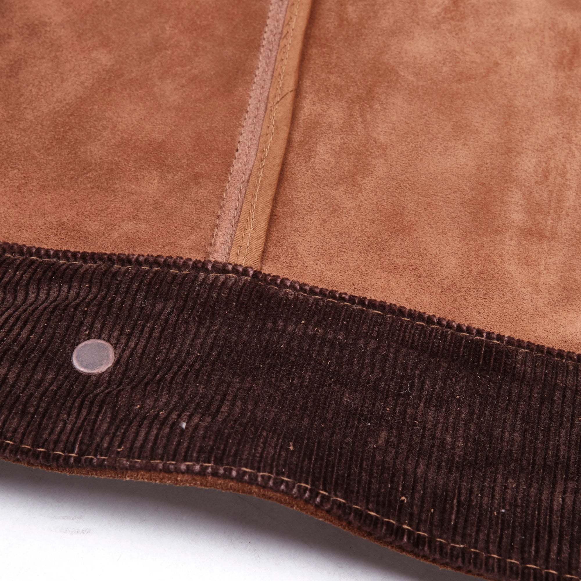 Freenote Cloth High Low Leather Jacket - 1.4mm Tobacco Suede