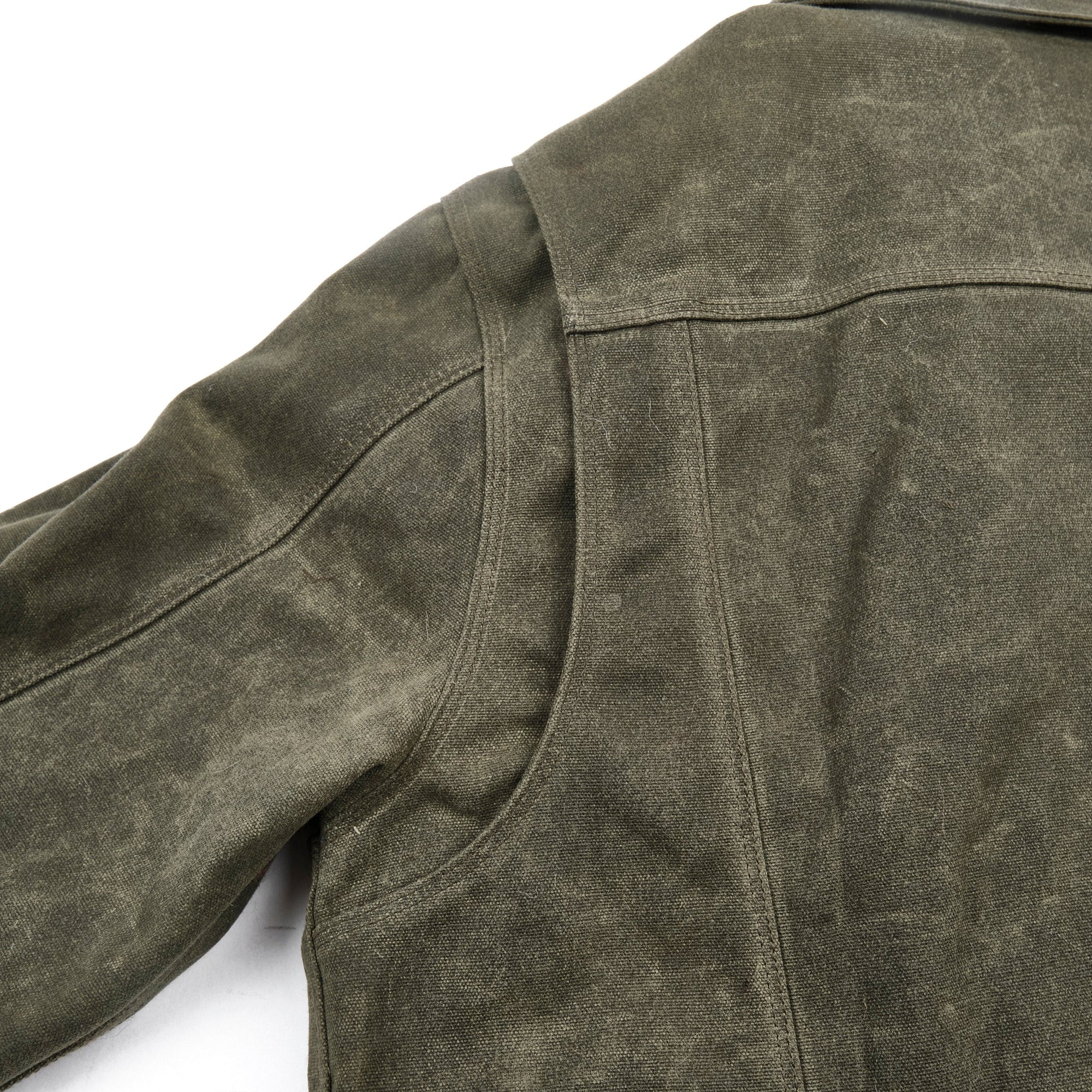 Freenote Cloth Riders Jacket Heavy Waxed Canvas - Olive Alpaca