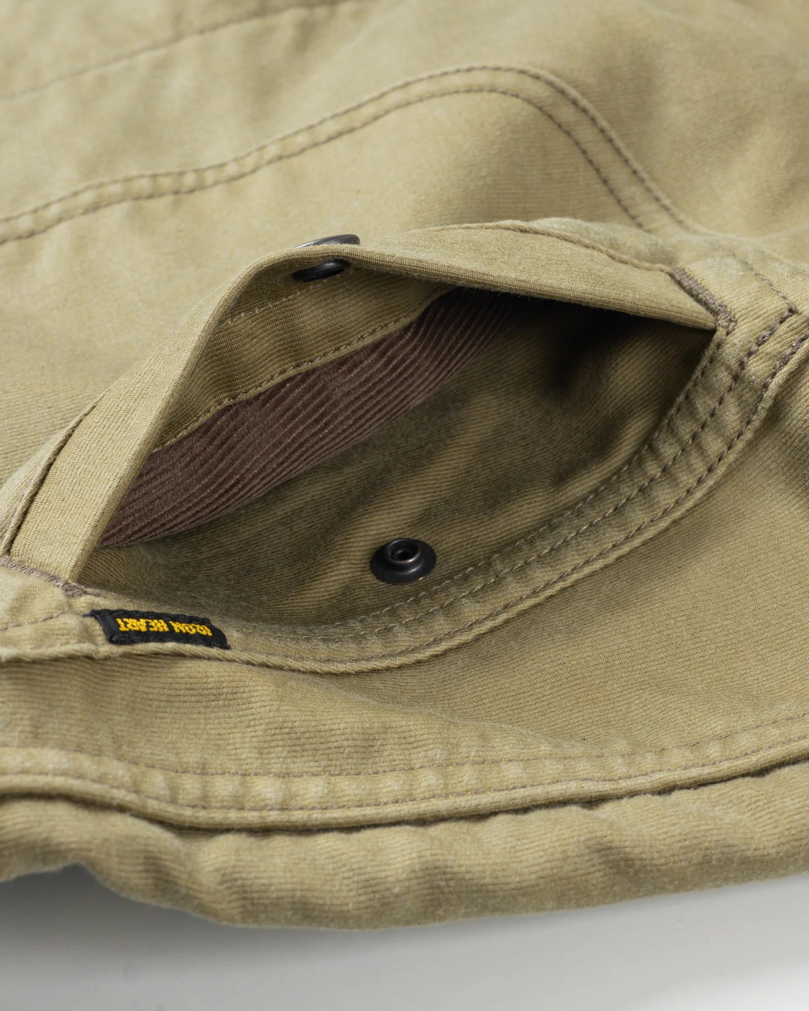 Iron Heart IHM-48-KHA 12oz Whipcord Lightweight N1 Deck Jacket - Khaki