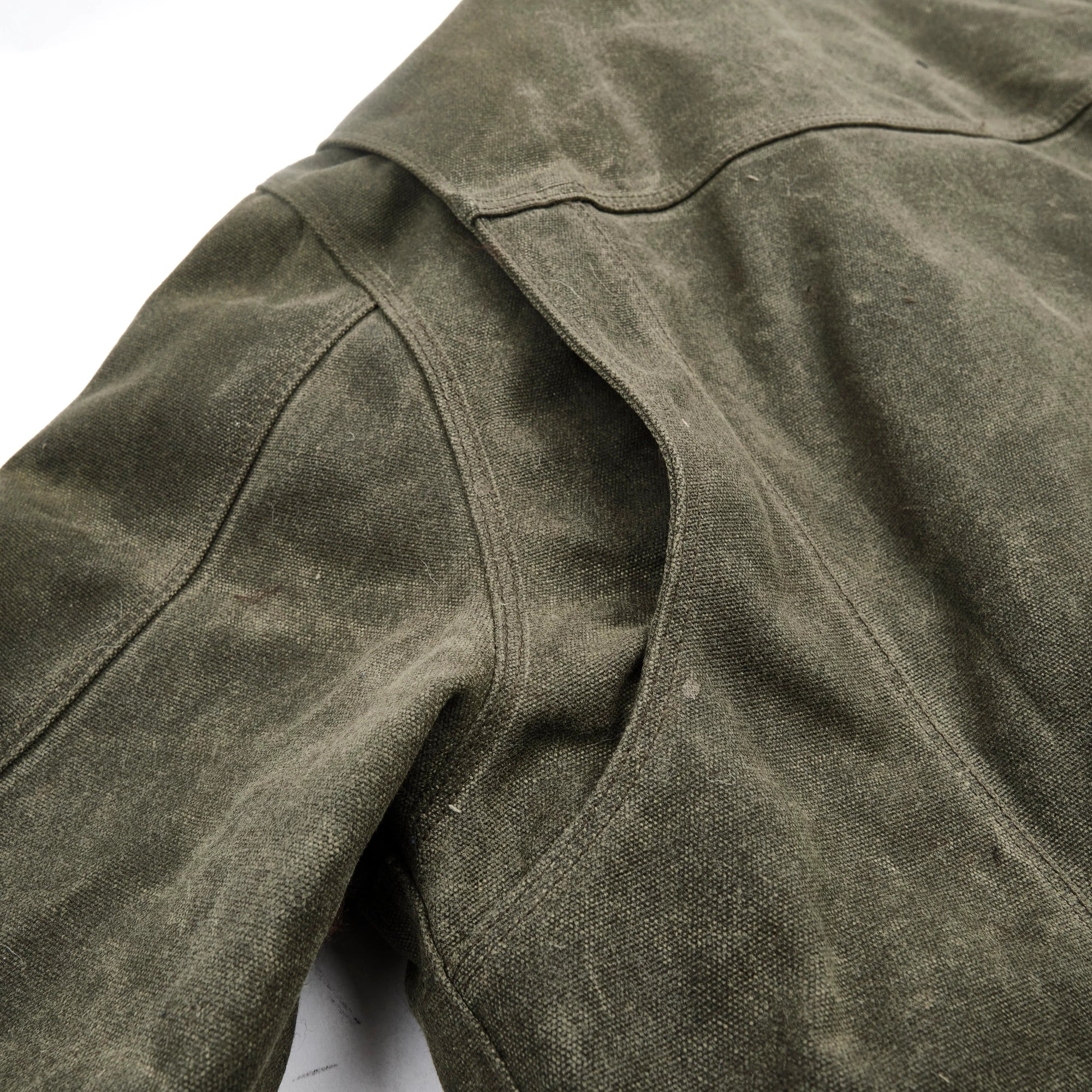 Freenote Cloth Riders Jacket Heavy Waxed Canvas - Olive Alpaca