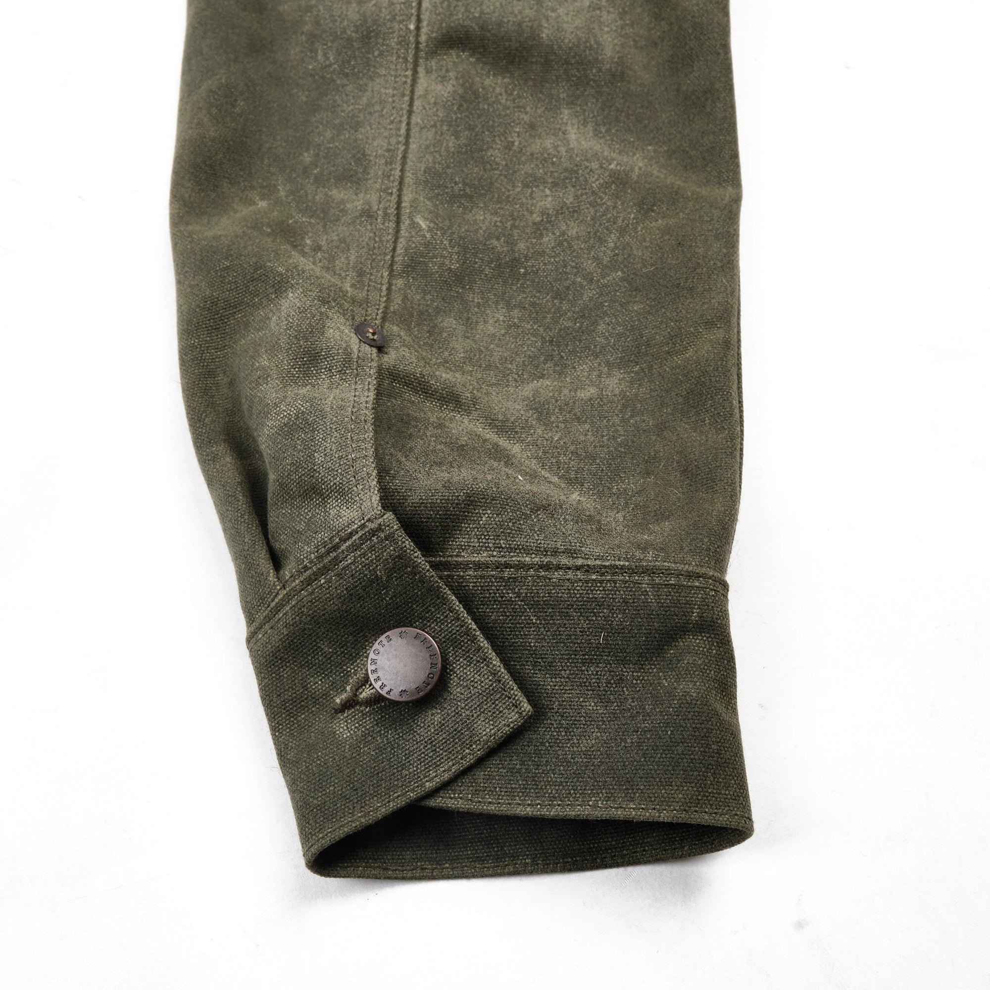 Freenote Cloth Riders Jacket Heavy Waxed Canvas - Olive Alpaca