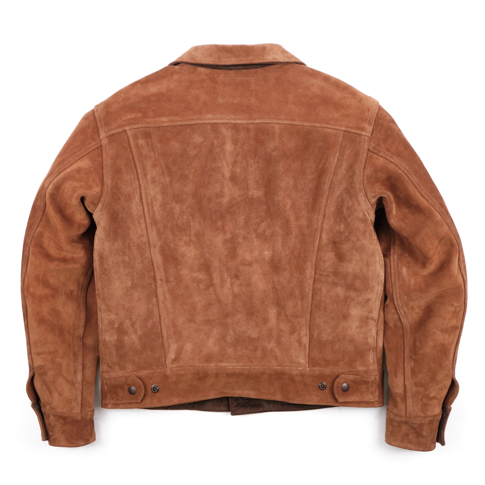 Freenote Cloth High Low Leather Jacket - 1.4mm Tobacco Suede
