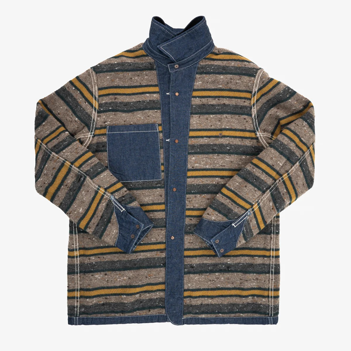 Iron Heart IHJ-149-IND Blanket Lined Chore Jacket - 10oz Selvedge Indigo