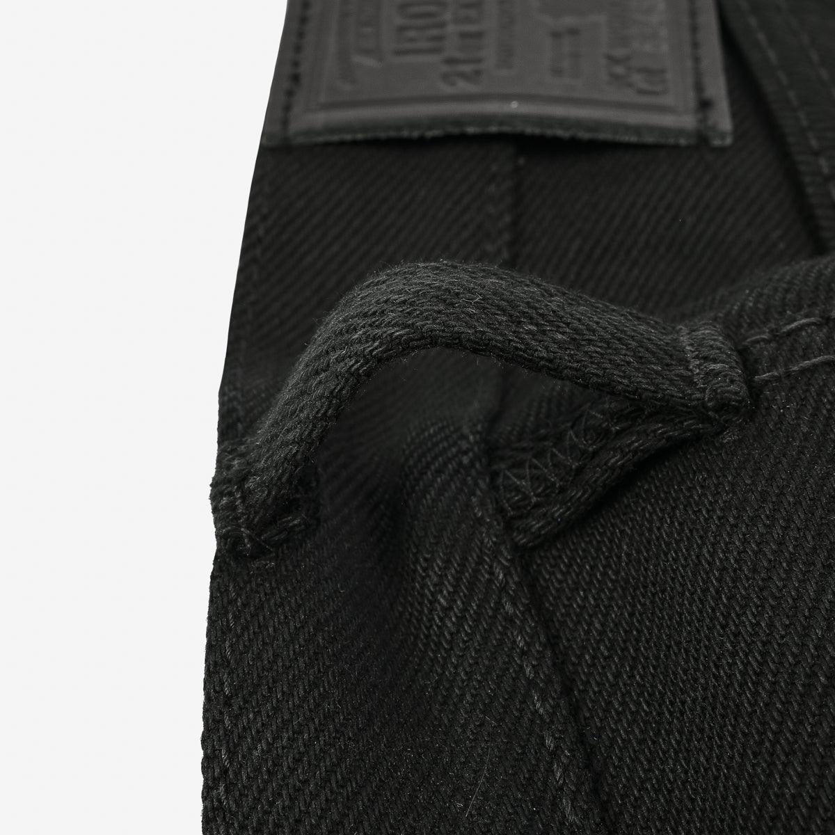 Iron Heart IH-634S-SB 21oz Selvedge Denim Straight Cut - Superblack Non-Fade