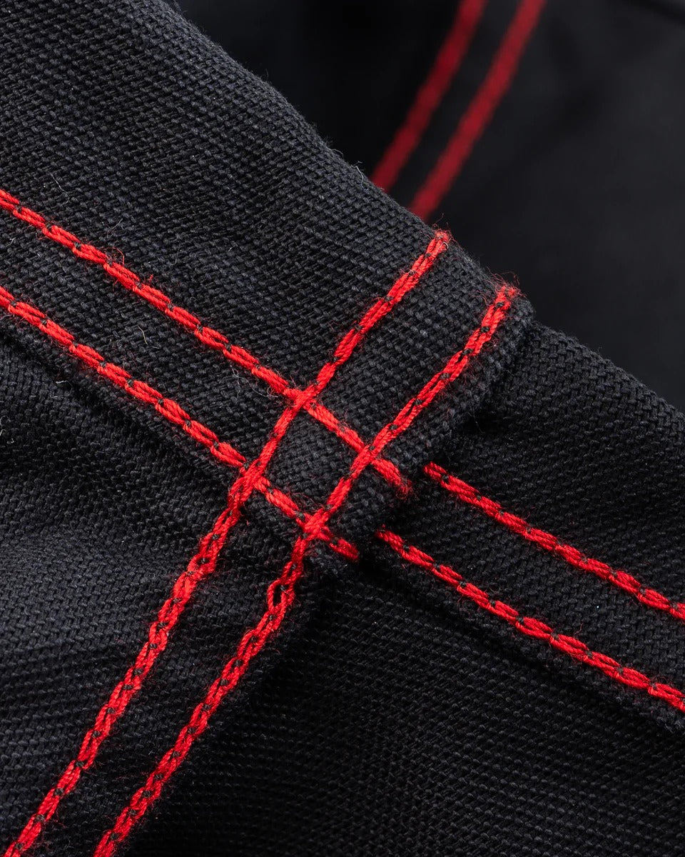 Iron Heart IHSH-426-BLK 12oz Military Moleskin Western Shirt - Black