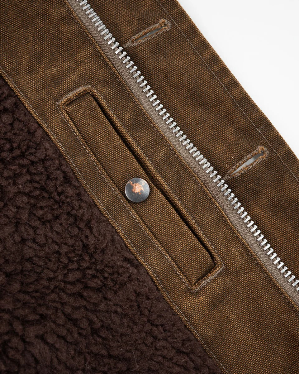 Iron Heart IHV-51-BRN 12oz Duck N1 Deck Vest - Brown