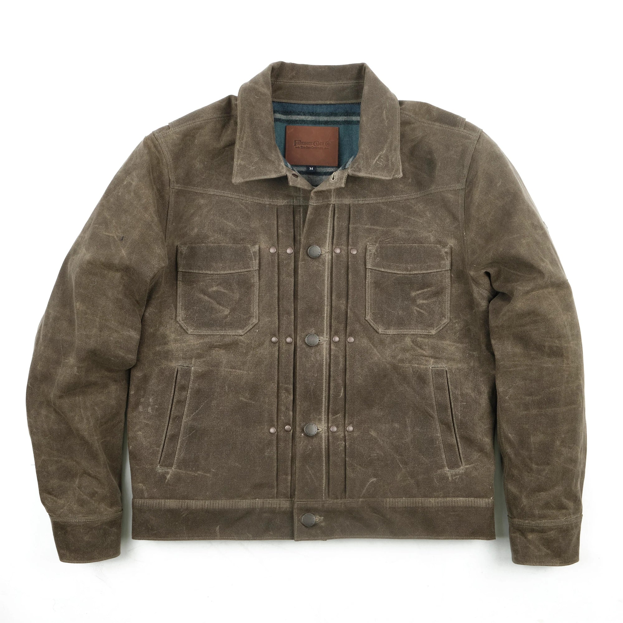 Freenote Cloth Heavy Waxed Riders Jacket - Tobacco Wool