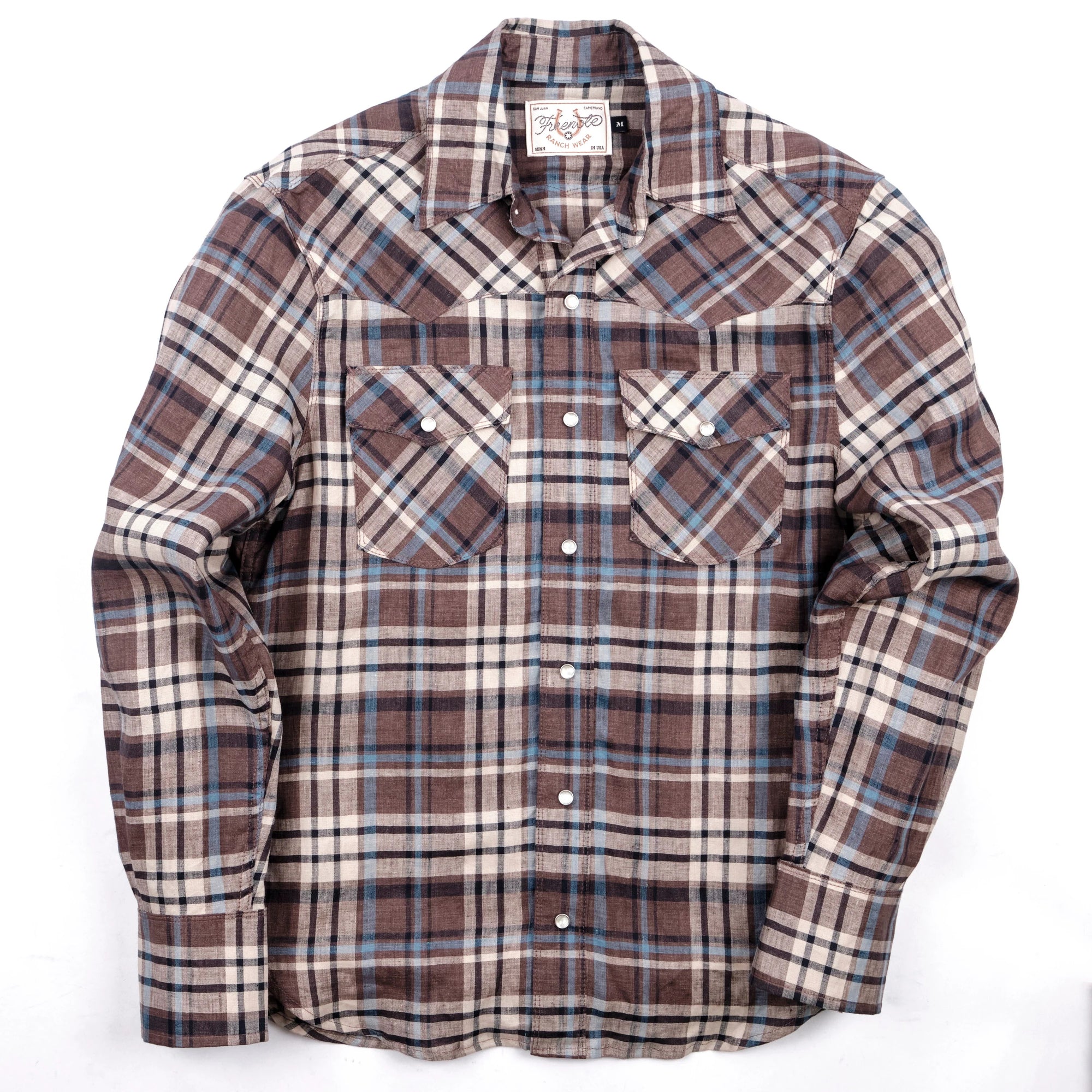 Freenote Cloth Western Scout - Pheasant Brown Plaid