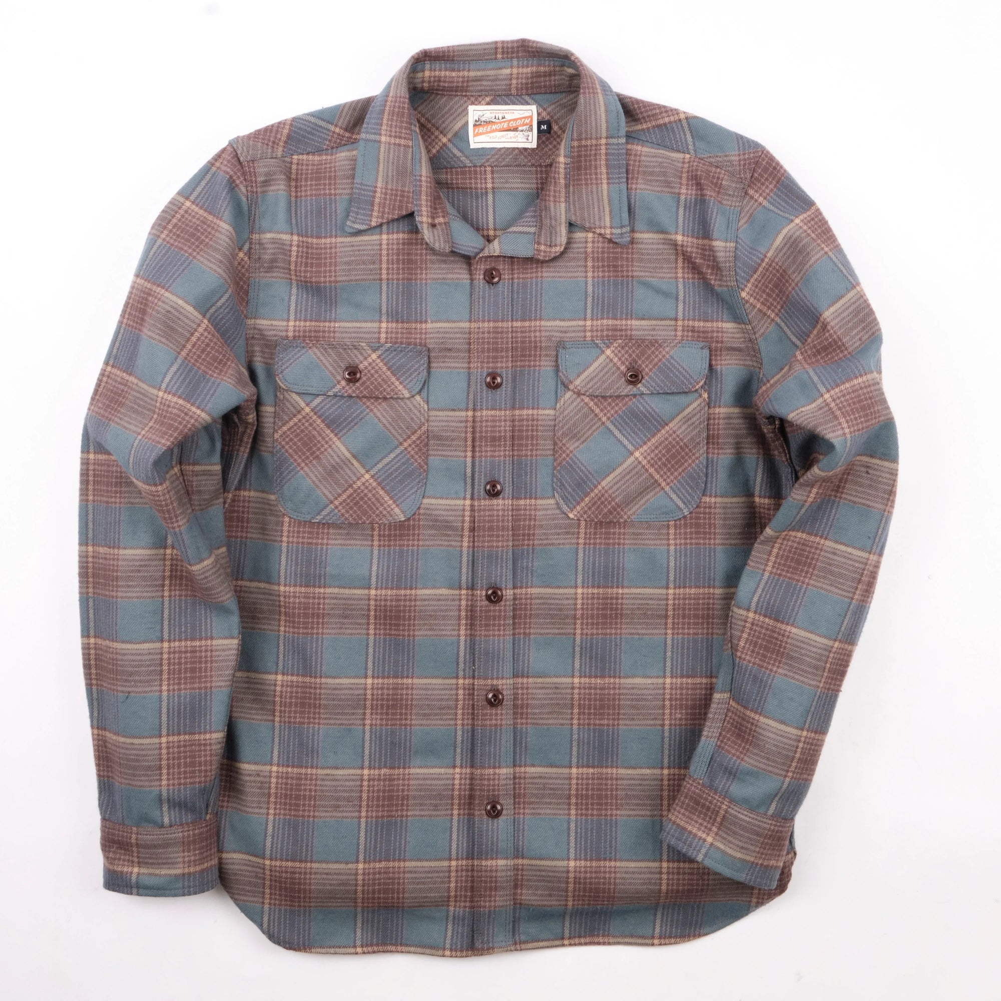 Freenote Cloth Jepson - Dusty Blue Plaid