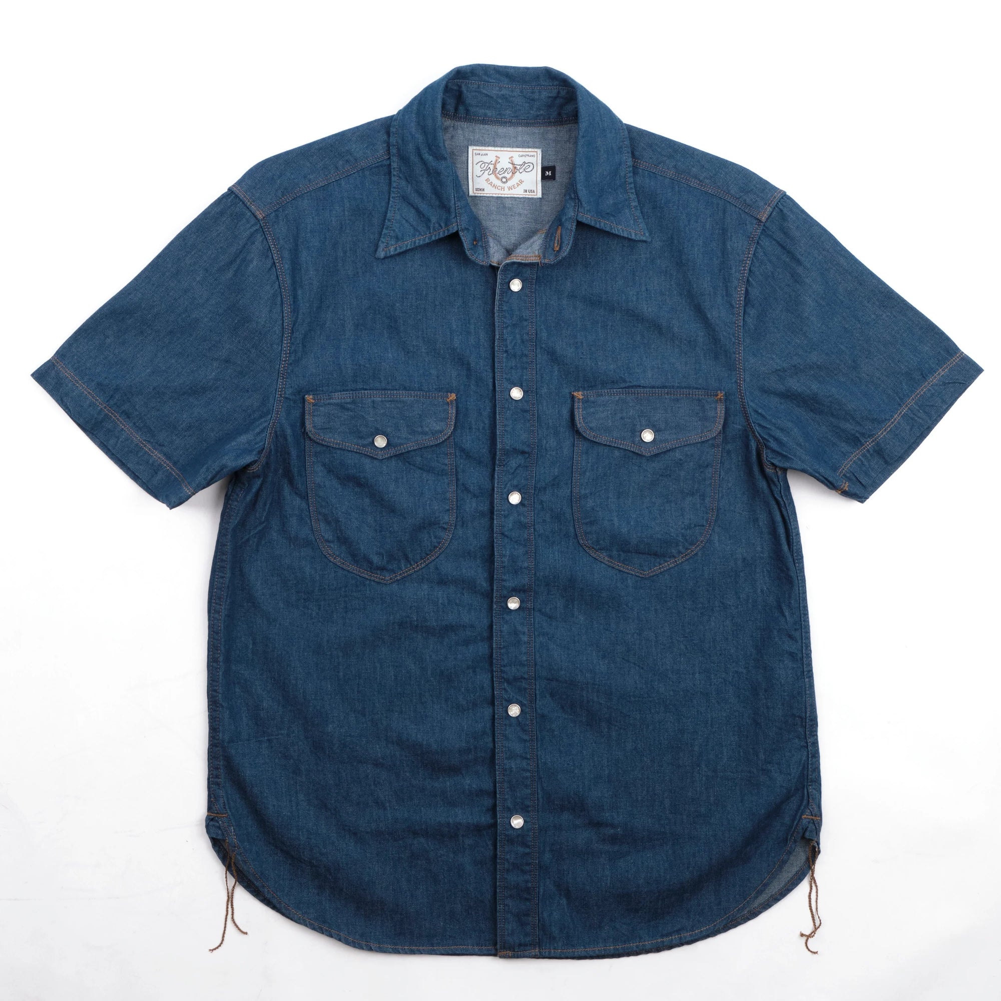 Freenote Cloth Bodie S/S - Vintage Blue Denim