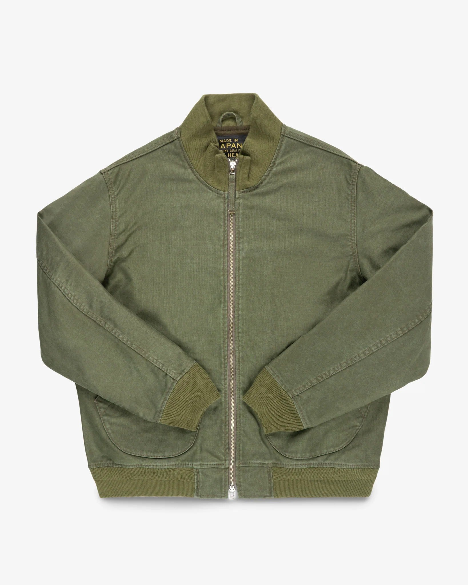 Iron Heart IHM-47-ODG 12oz Whipcord Tanker Jacket - Olive Drab Green