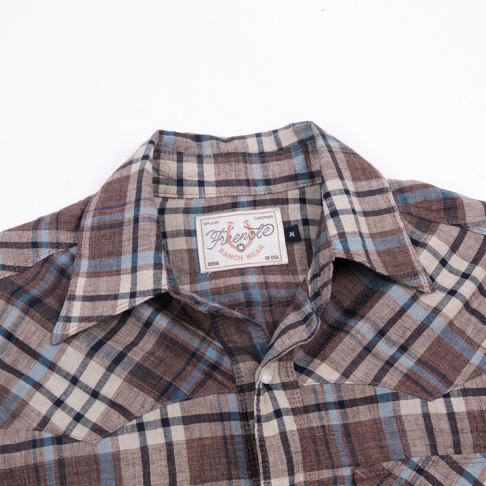 Freenote Cloth Western Scout - Pheasant Brown Plaid