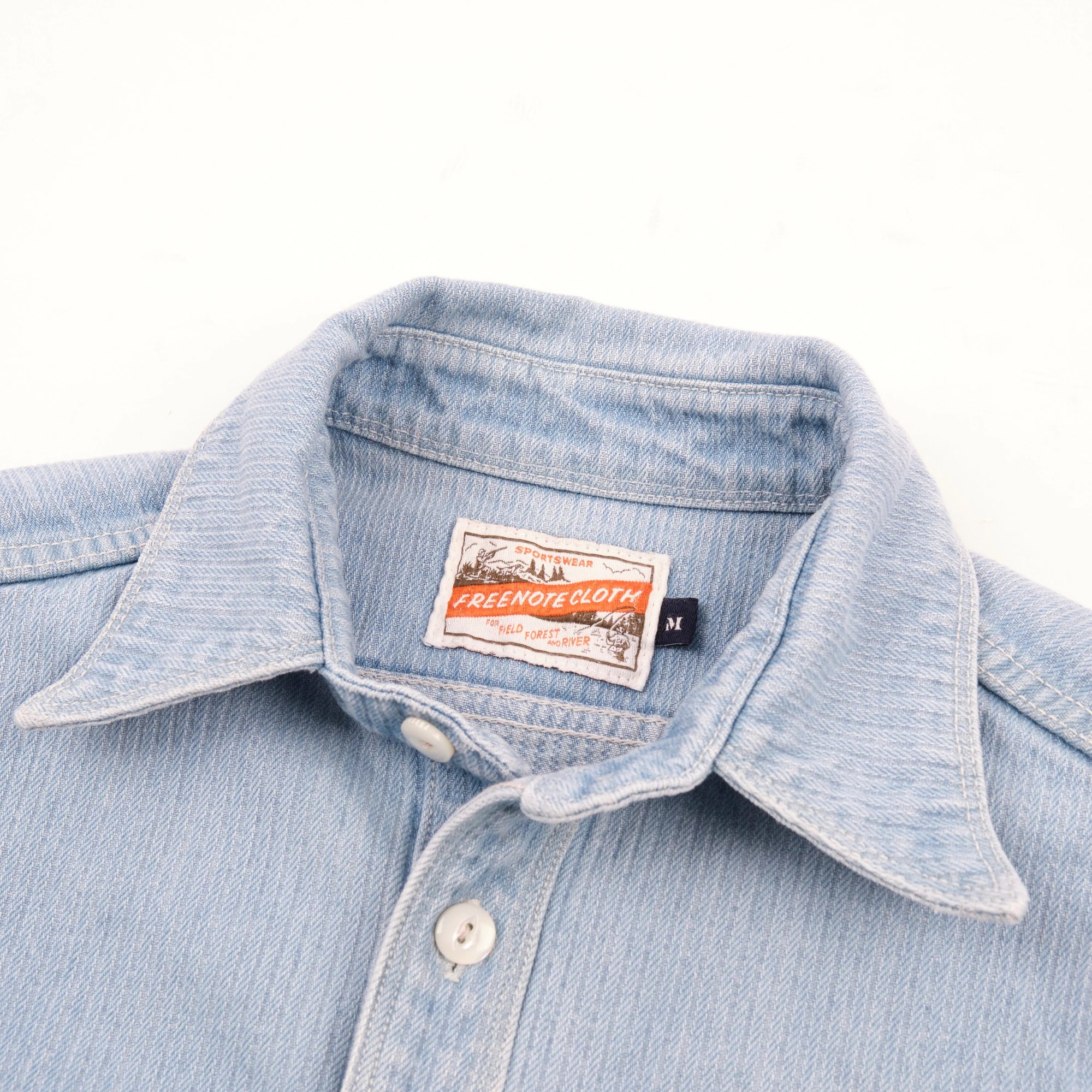 Freenote Cloth Rancho - Bleach Indigo Cord