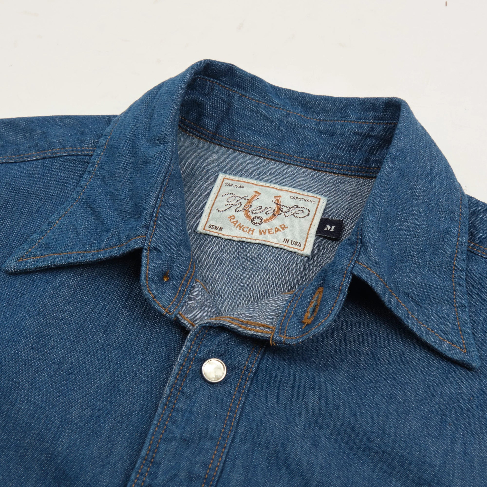 Freenote Cloth Bodie S/S - Vintage Blue Denim
