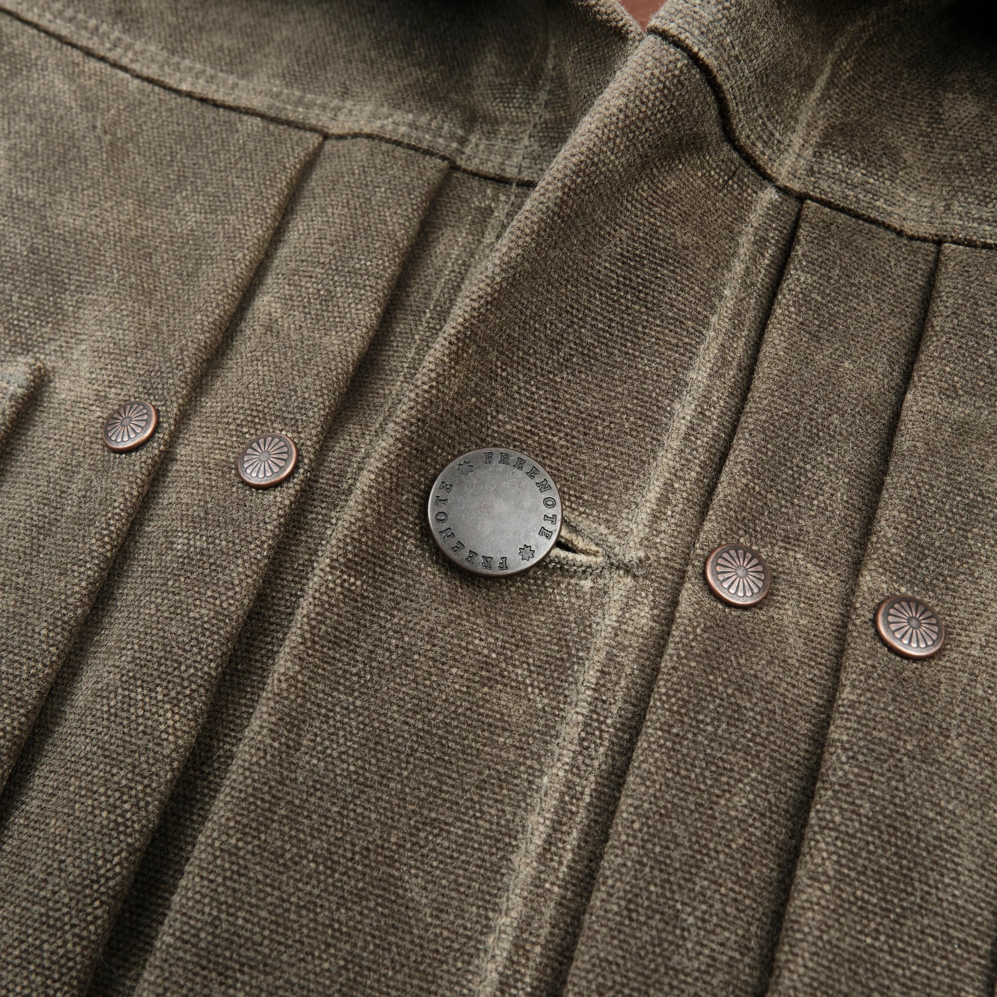 Freenote Cloth Heavy Waxed Riders Jacket - Tobacco Wool