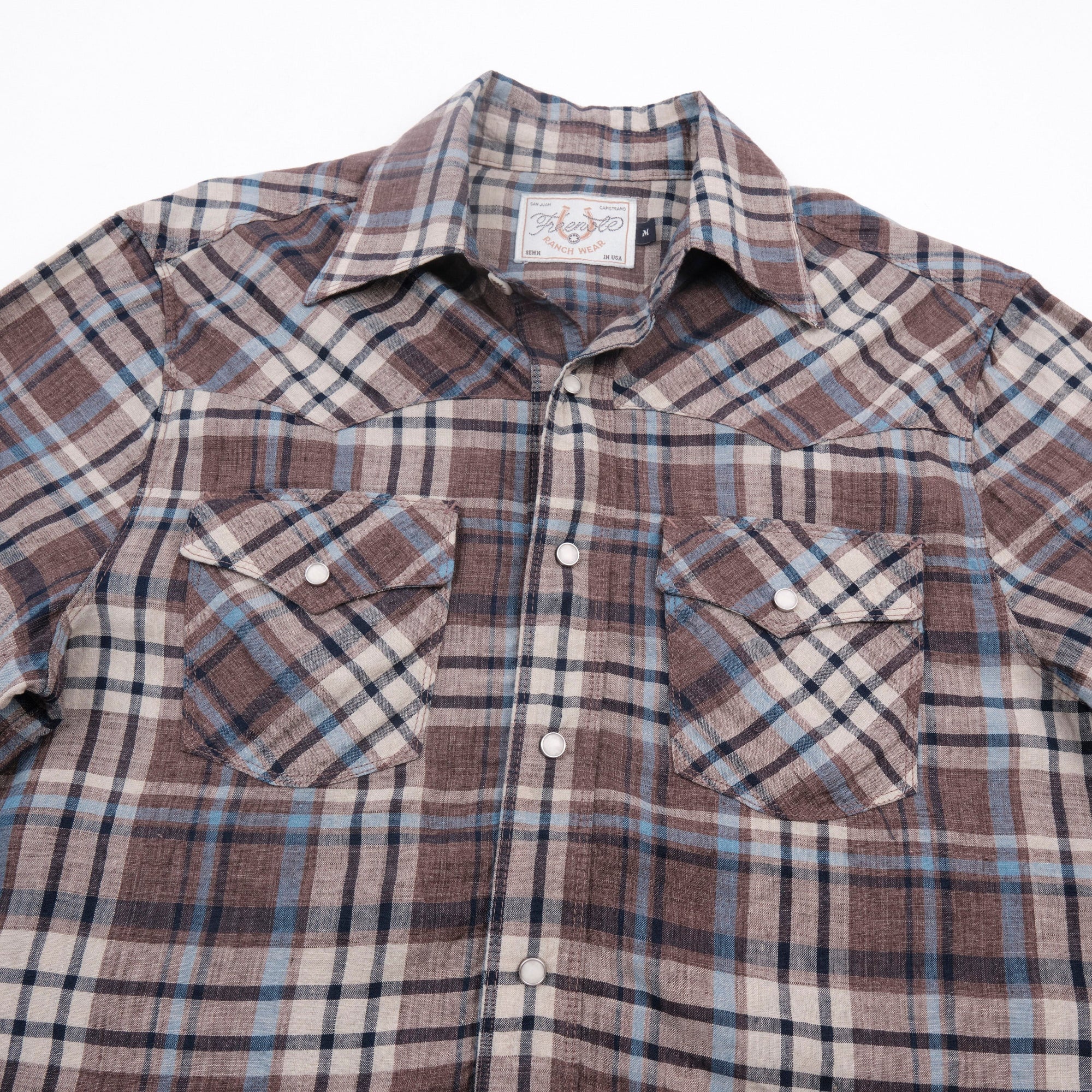 Freenote Cloth Western Scout - Pheasant Brown Plaid