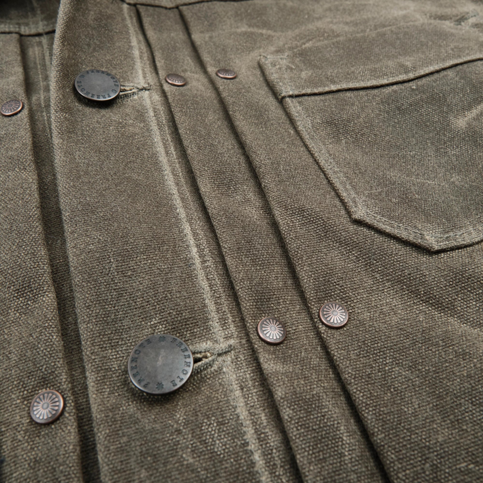 Freenote Cloth Heavy Waxed Riders Jacket - Tobacco Wool