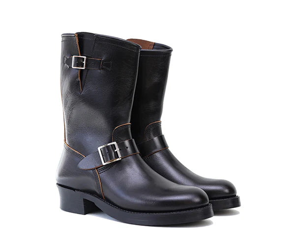 (Pre-Order FW25) John Lofgren Wabash Engineer Boots - Limited Edition Shinki Hikaku Horsebutt Black